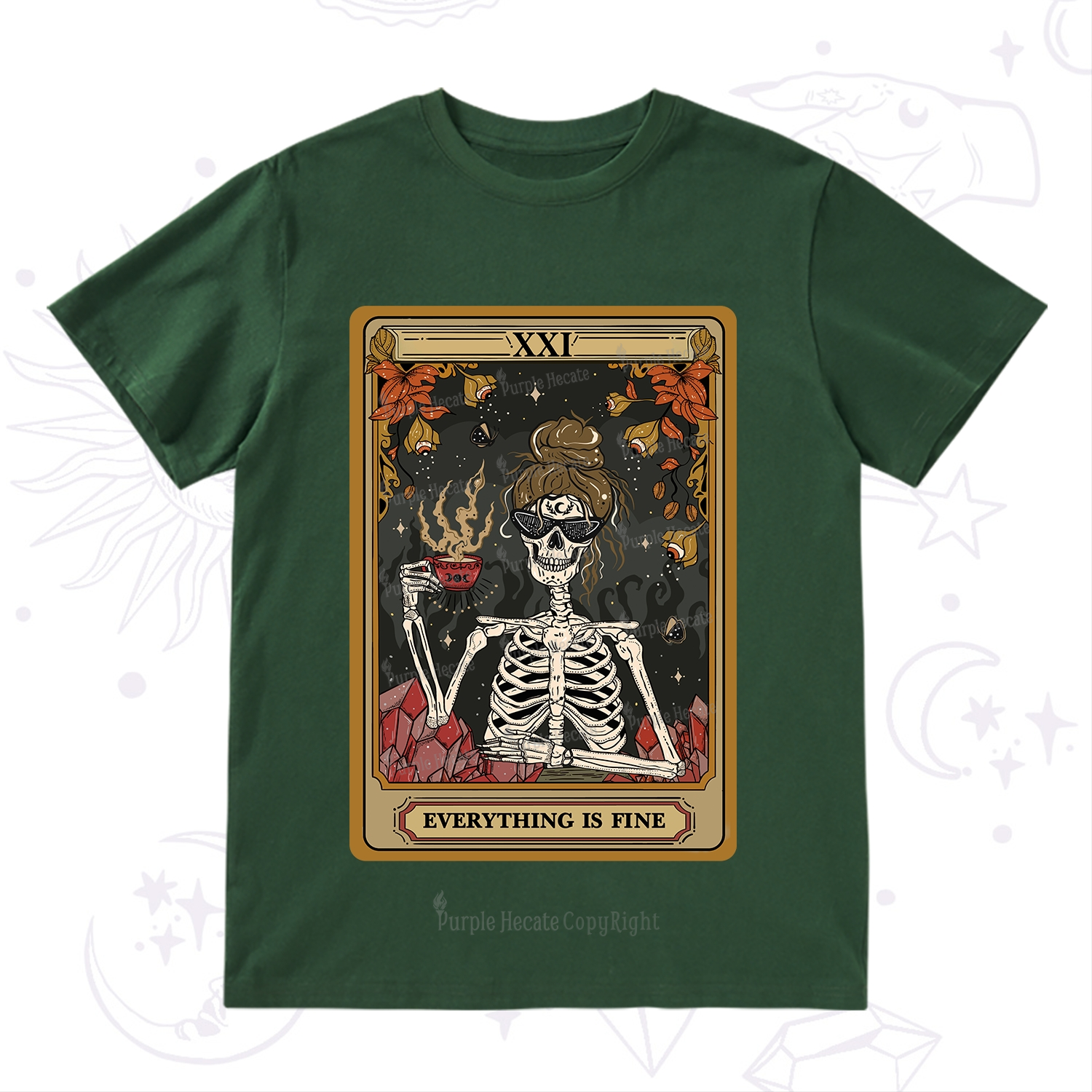 Purplehecate The Everything Fine Tarot T-Shirt