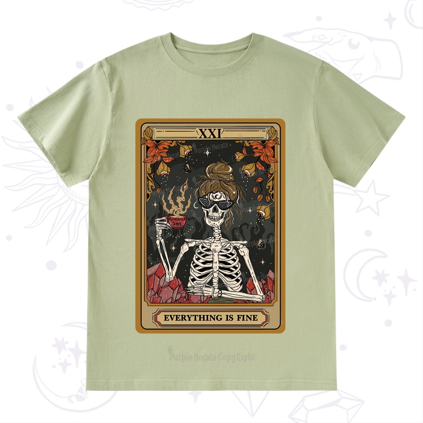 Purplehecate The Everything Fine Tarot T-Shirt