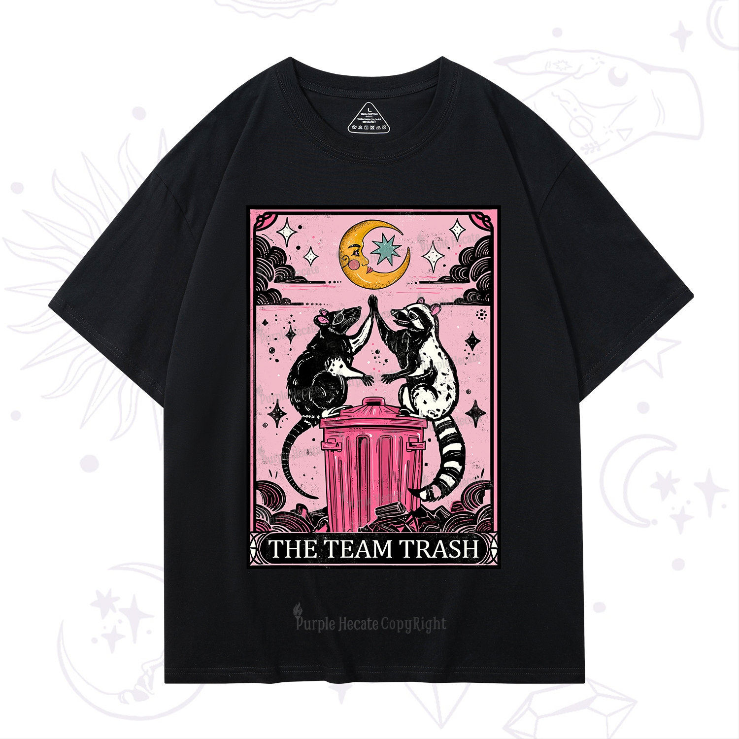 Purplehecate The Team Trash Opossum tarot T-Shirt