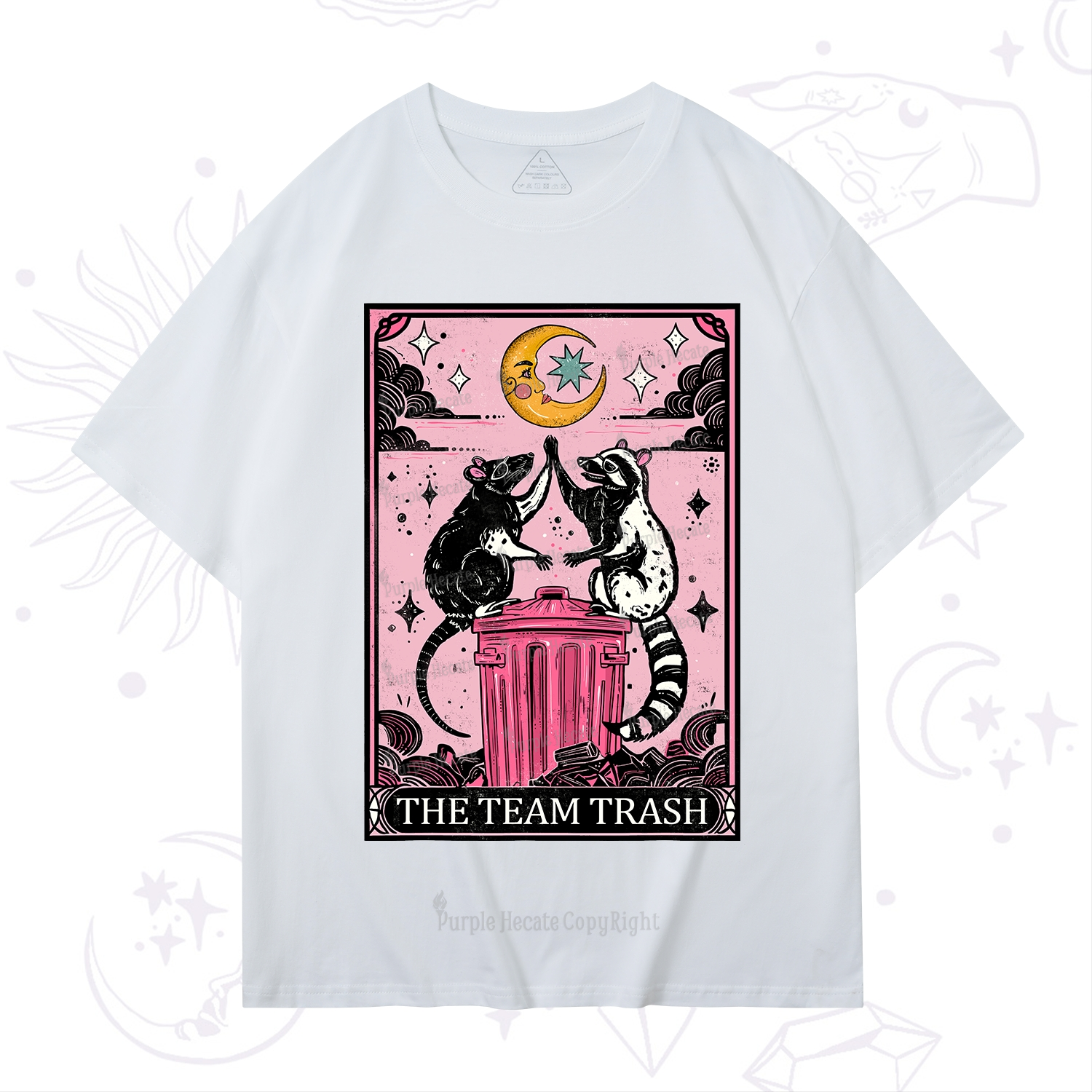 Purplehecate The Team Trash Opossum tarot T-Shirt