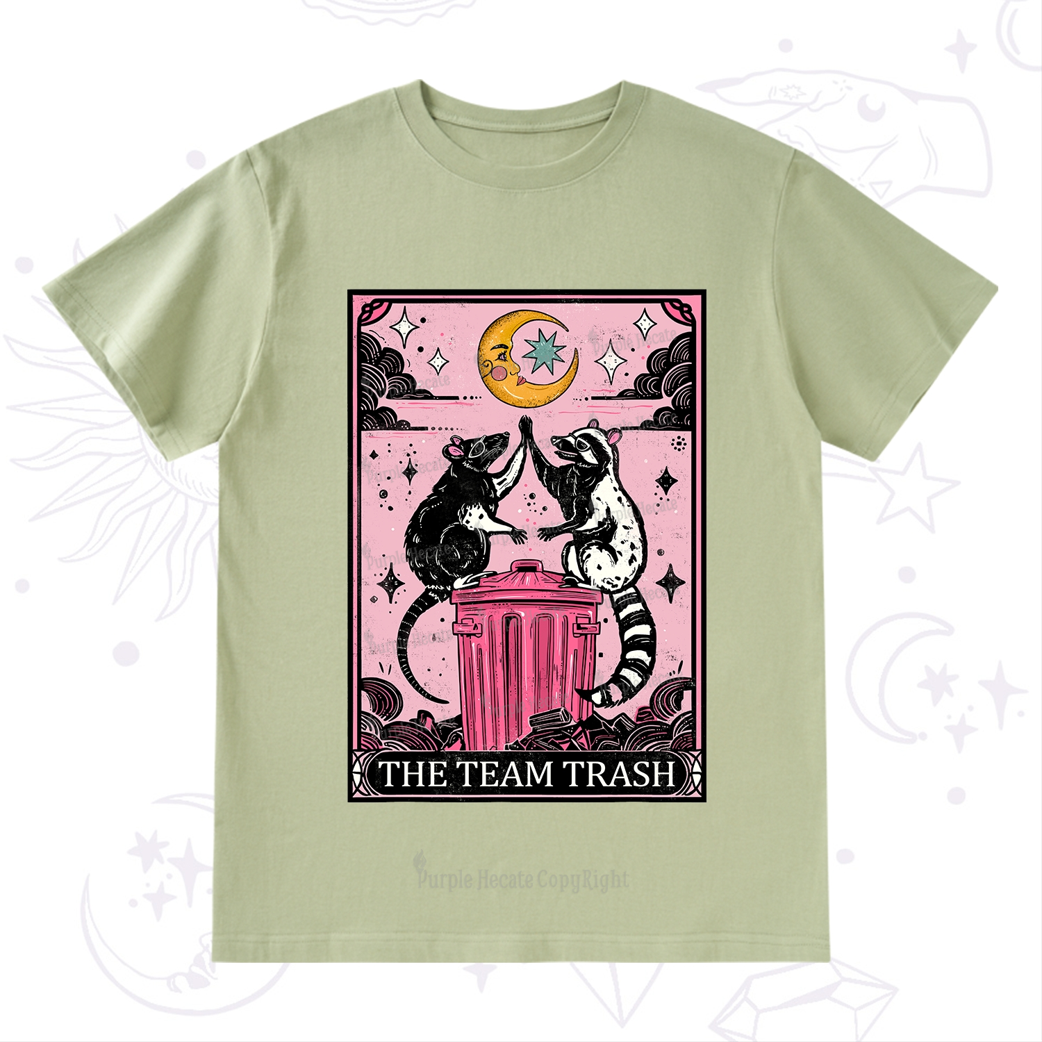 Purplehecate The Team Trash Opossum tarot T-Shirt