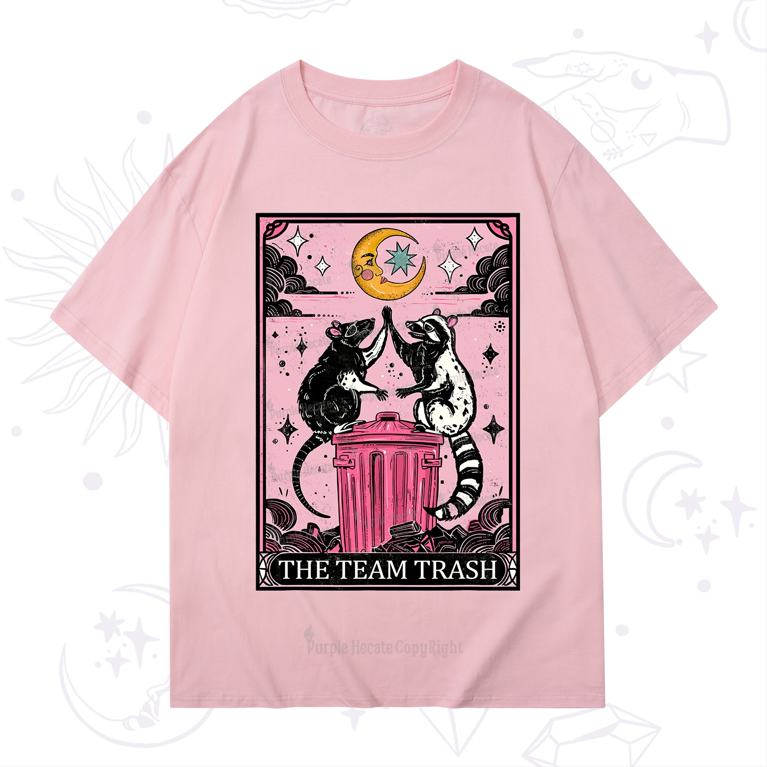 Purplehecate The Team Trash Opossum tarot T-Shirt