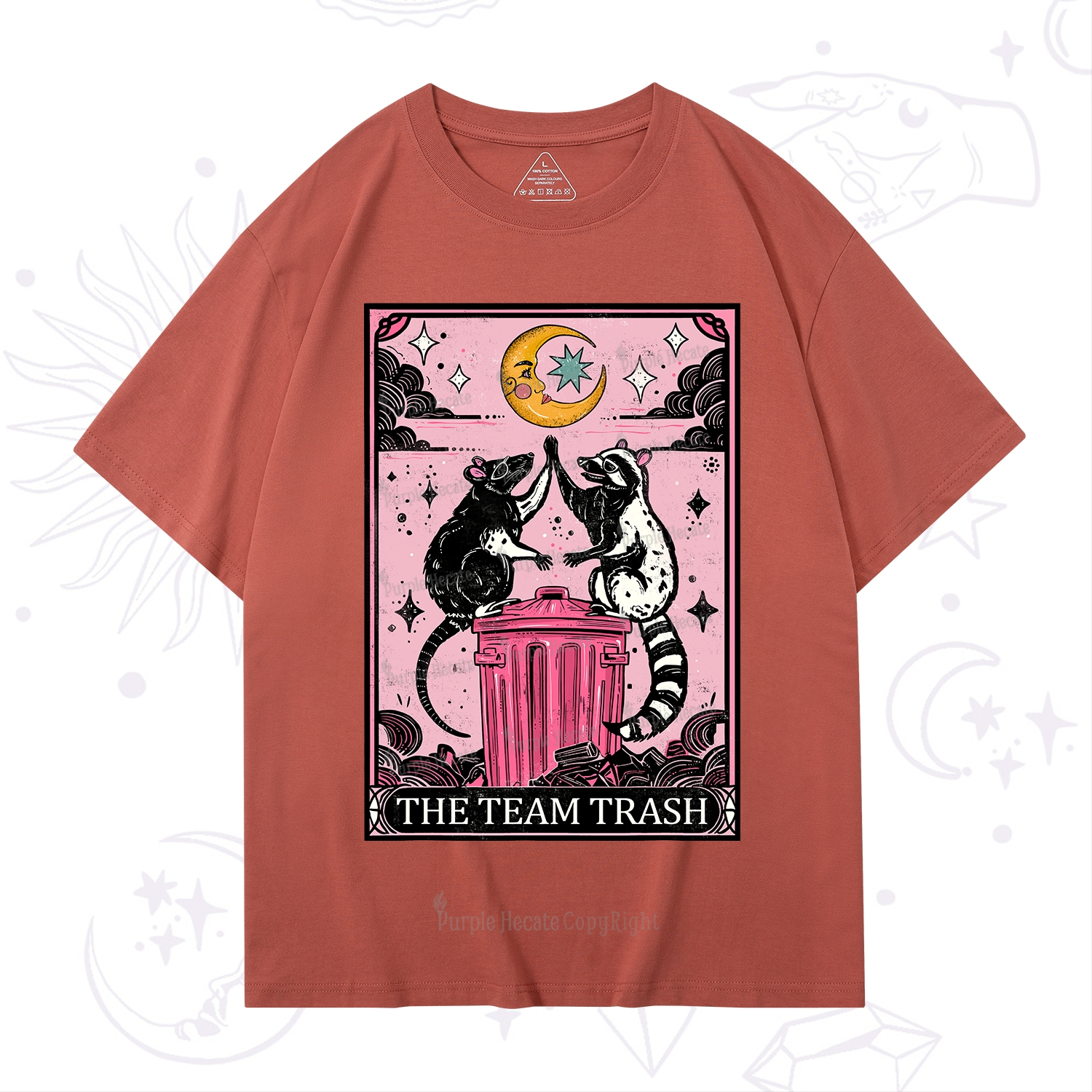 Purplehecate The Team Trash Opossum tarot T-Shirt