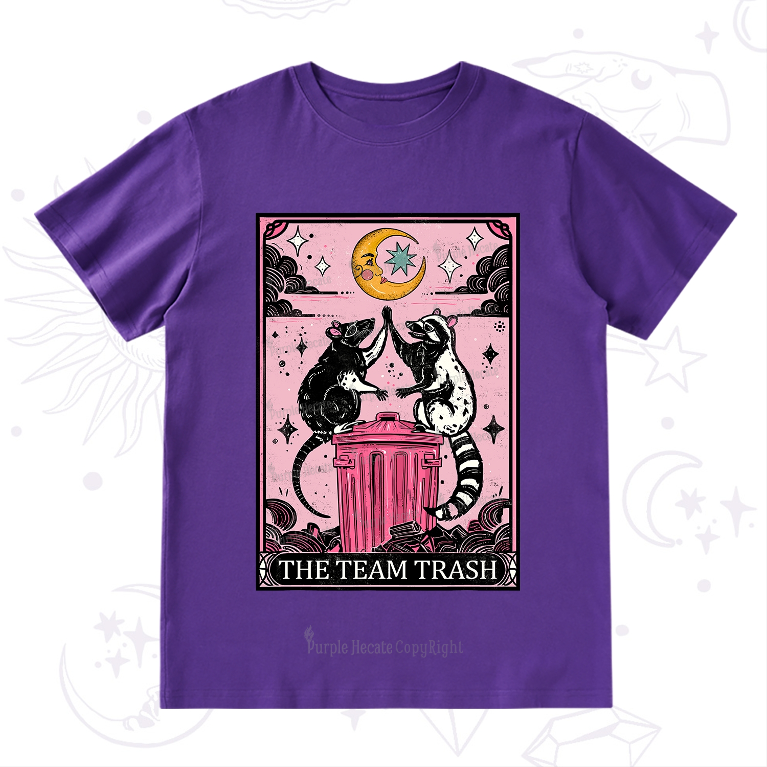 Purplehecate The Team Trash Opossum tarot T-Shirt
