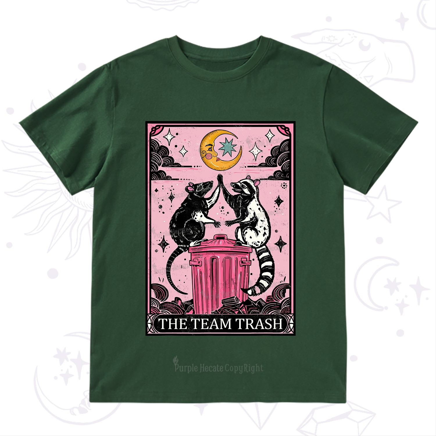 Purplehecate The Team Trash Opossum tarot T-Shirt