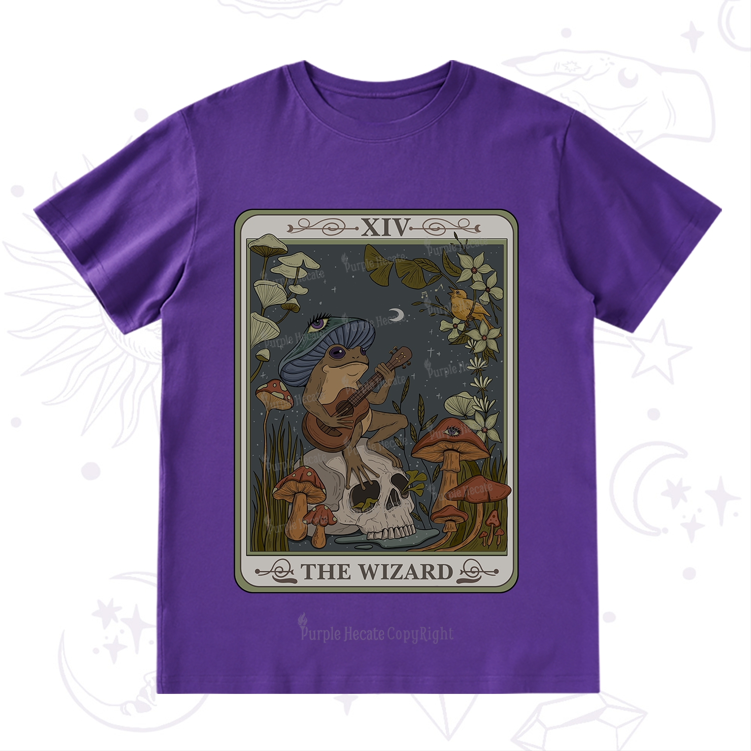 Purplehecate The Wizard Tarot T-Shirt