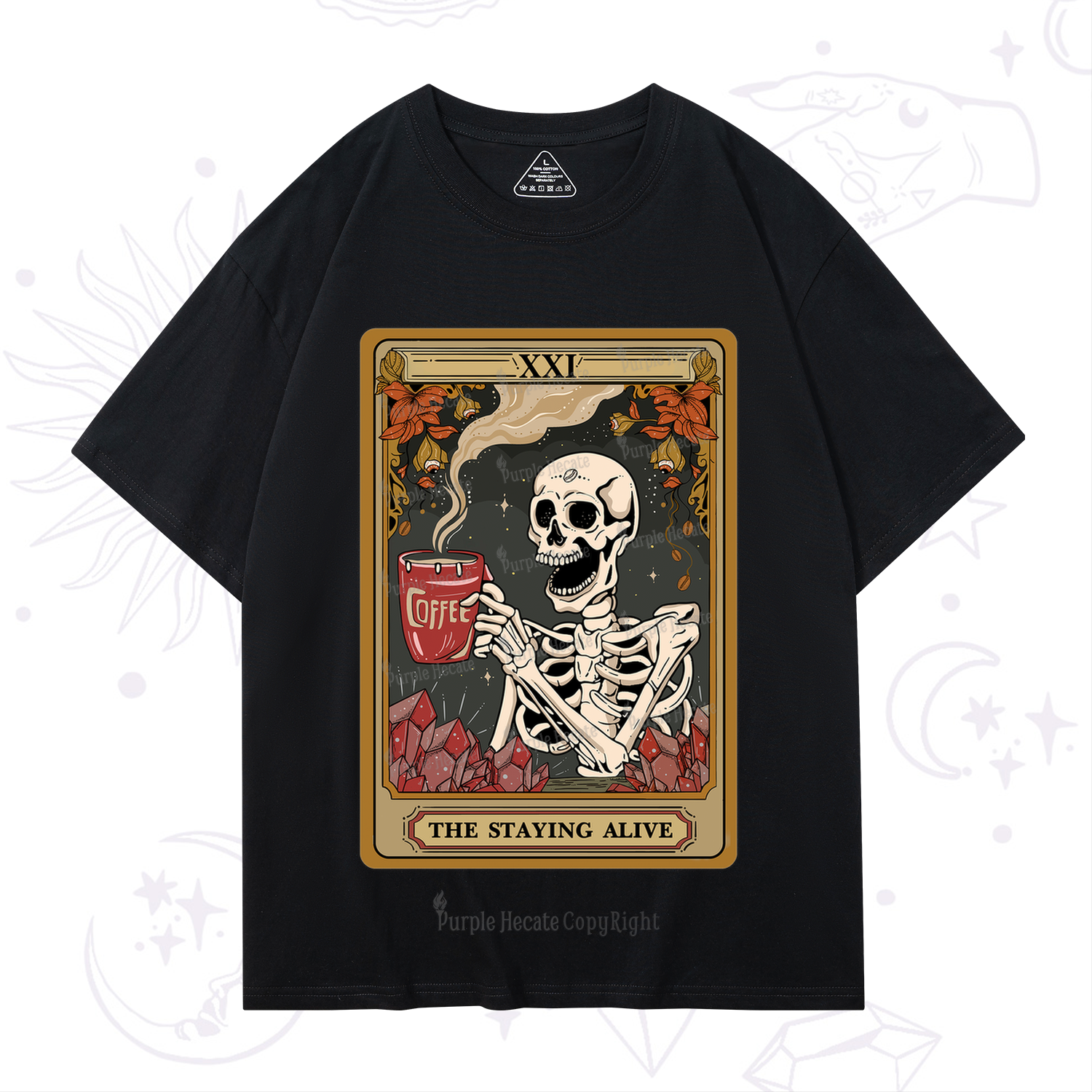 Purplehecate The Stating Alive Tarot Card T-Shirt