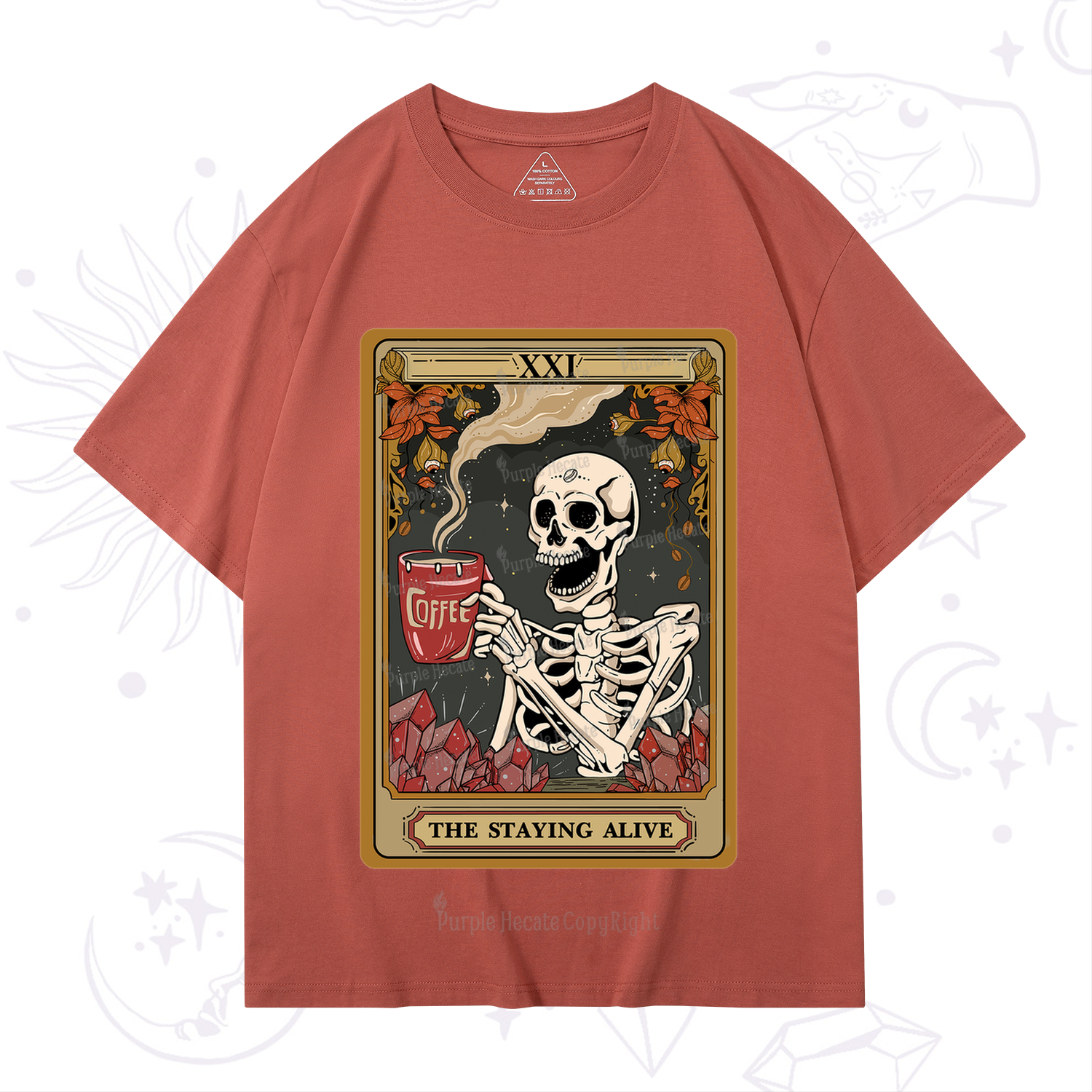 Purplehecate The Stating Alive Tarot Card T-Shirt