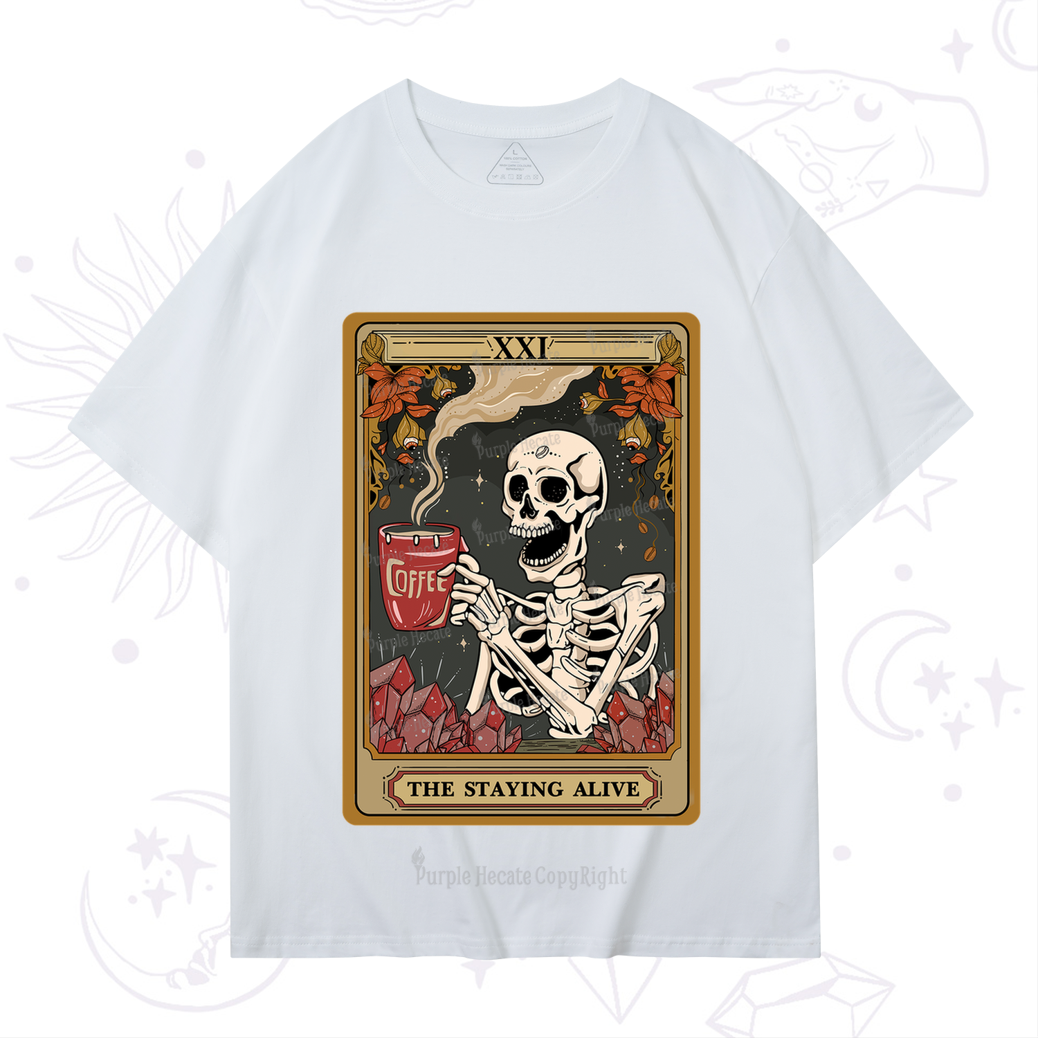 Purplehecate The Stating Alive Tarot Card T-Shirt
