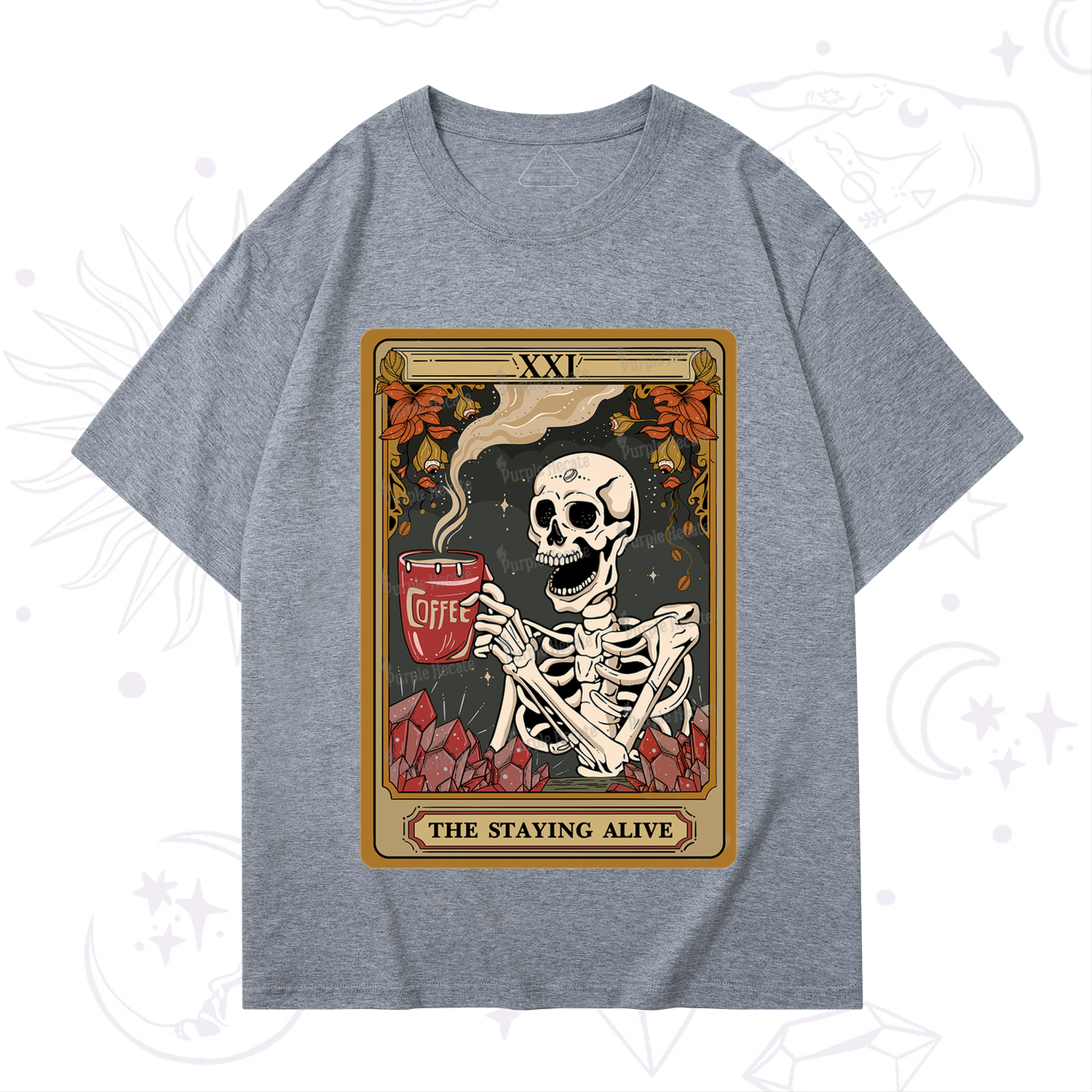 Purplehecate The Stating Alive Tarot Card T-Shirt