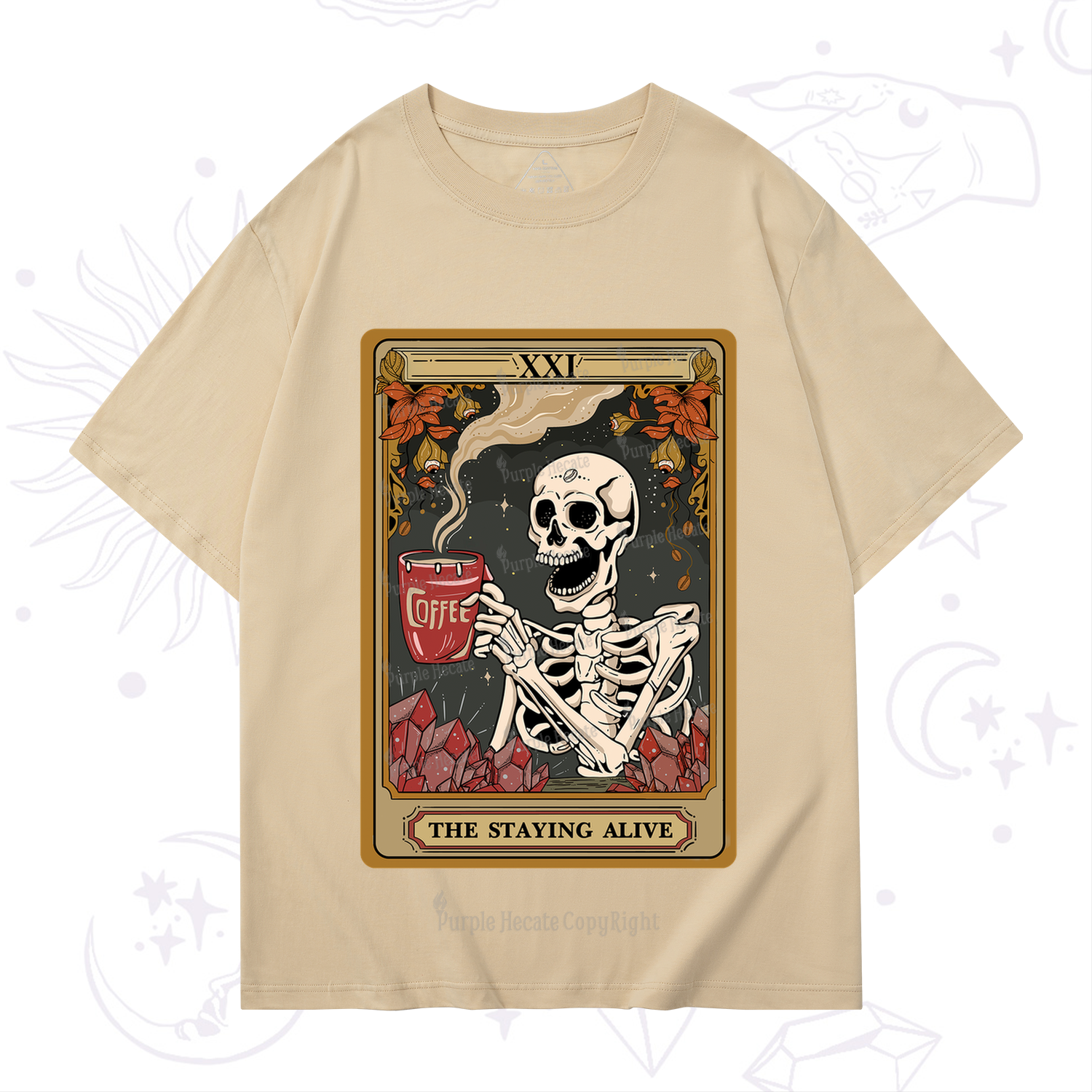 Purplehecate The Stating Alive Tarot Card T-Shirt