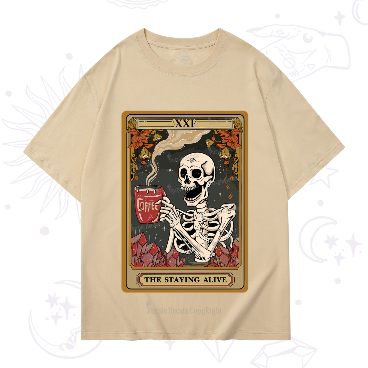 Purplehecate The Stating Alive Tarot Card T-Shirt