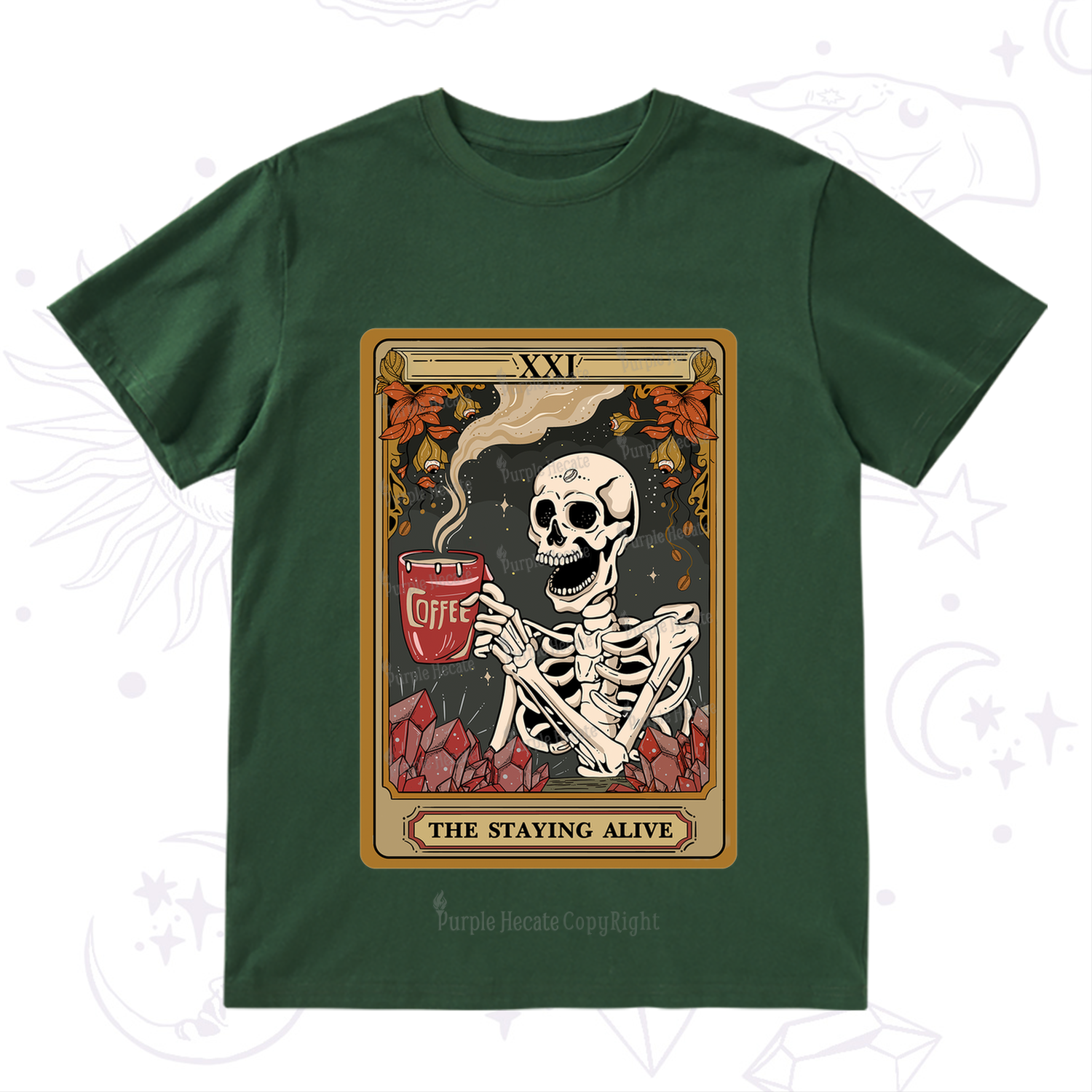 Purplehecate The Stating Alive Tarot Card T-Shirt