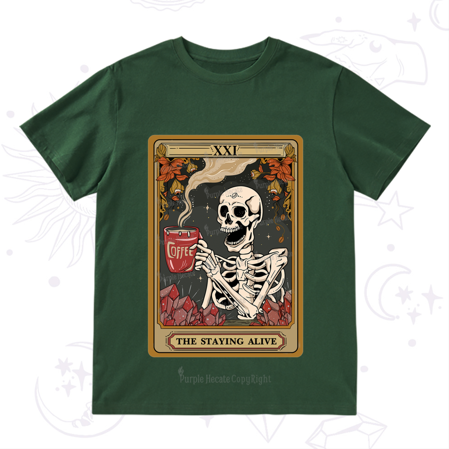 Purplehecate The Stating Alive Tarot Card T-Shirt