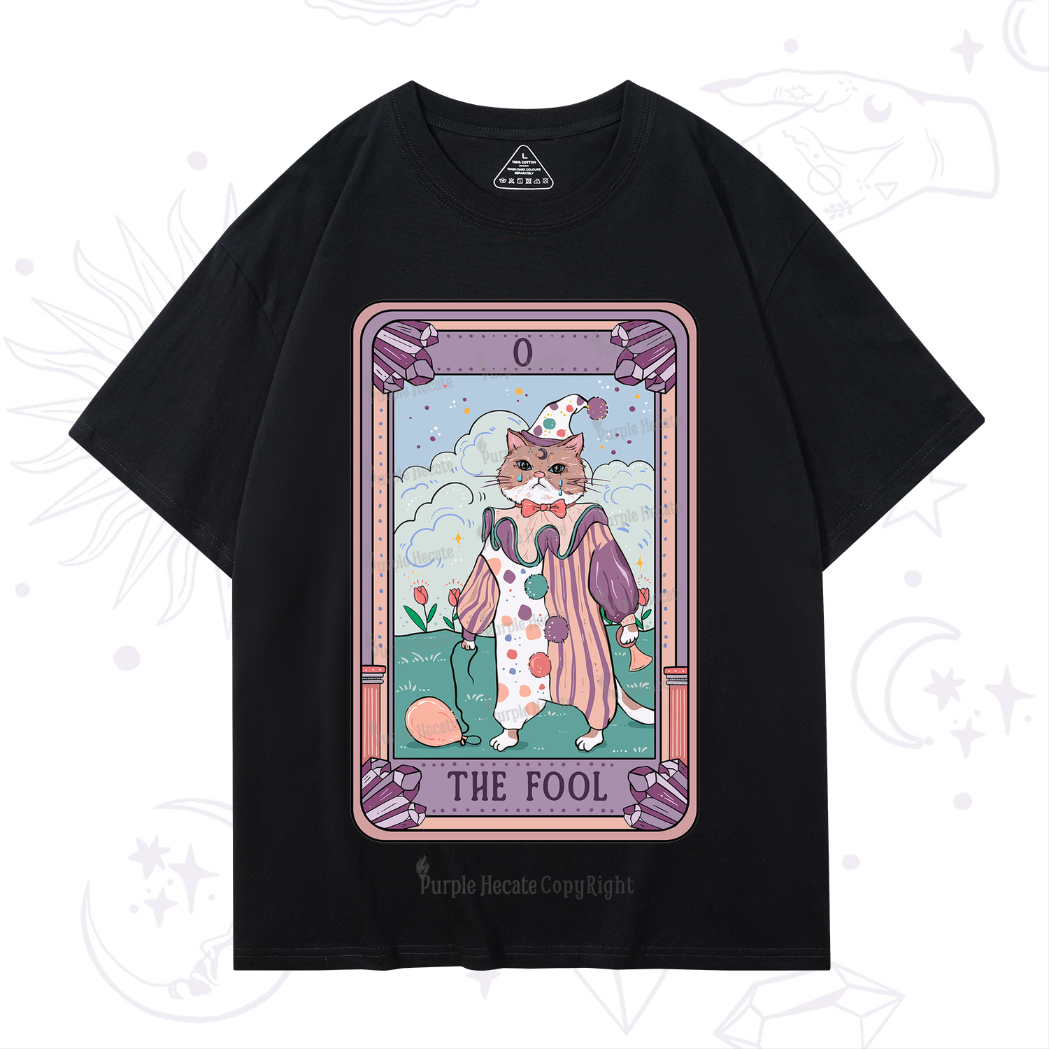 Purplehecate The Fool Tarot Card T-Shirt