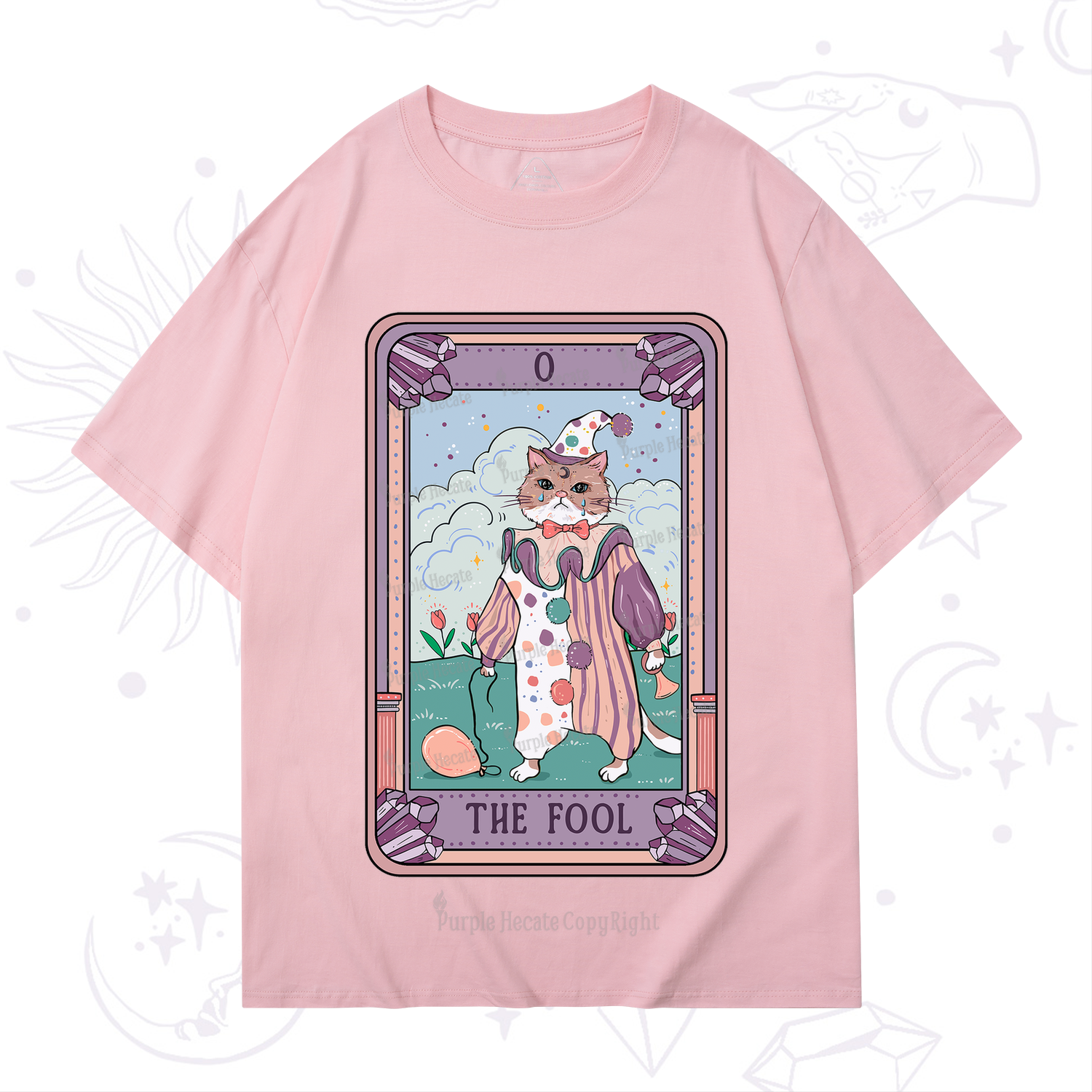 Purplehecate The Fool Tarot Card T-Shirt