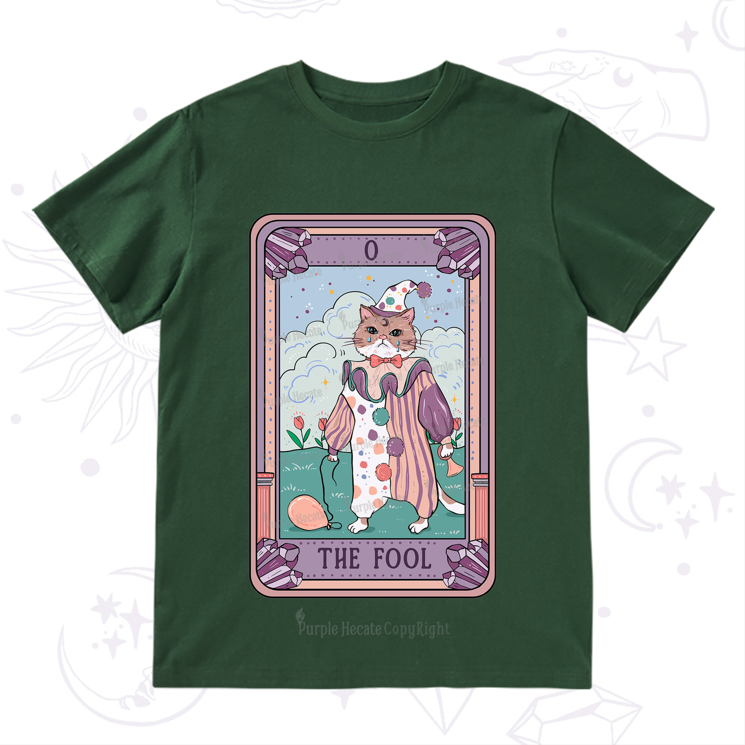 Purplehecate The Fool Tarot Card T-Shirt