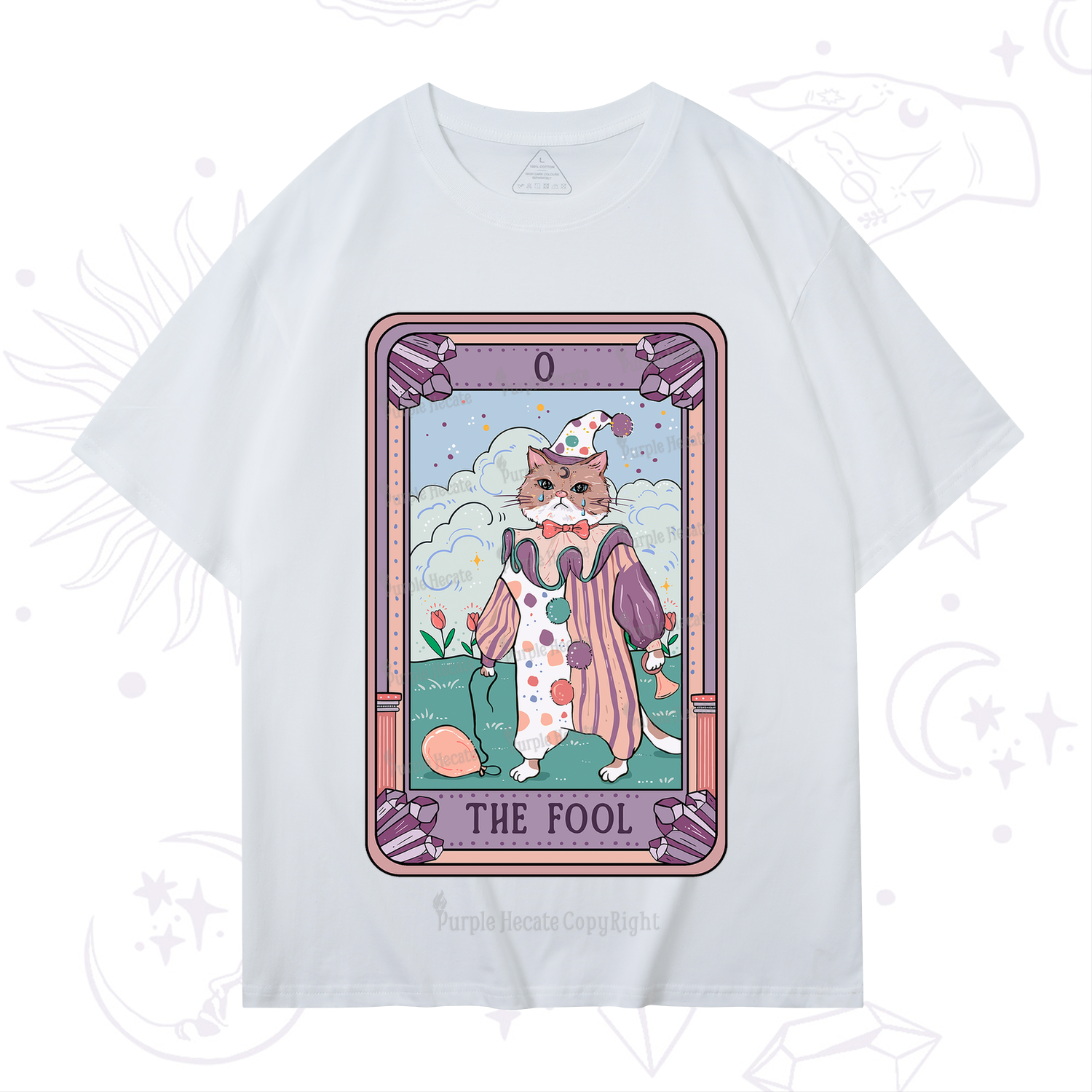Purplehecate The Fool Tarot Card T-Shirt