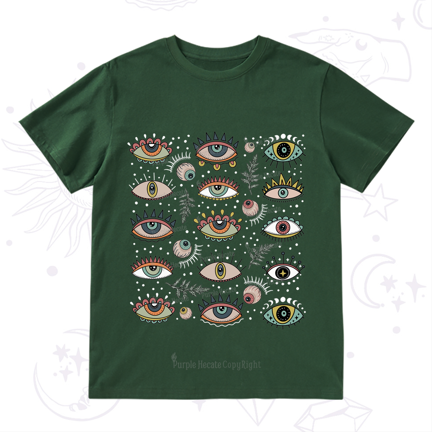 Purplehecate Evil Eye Array T-Shirt