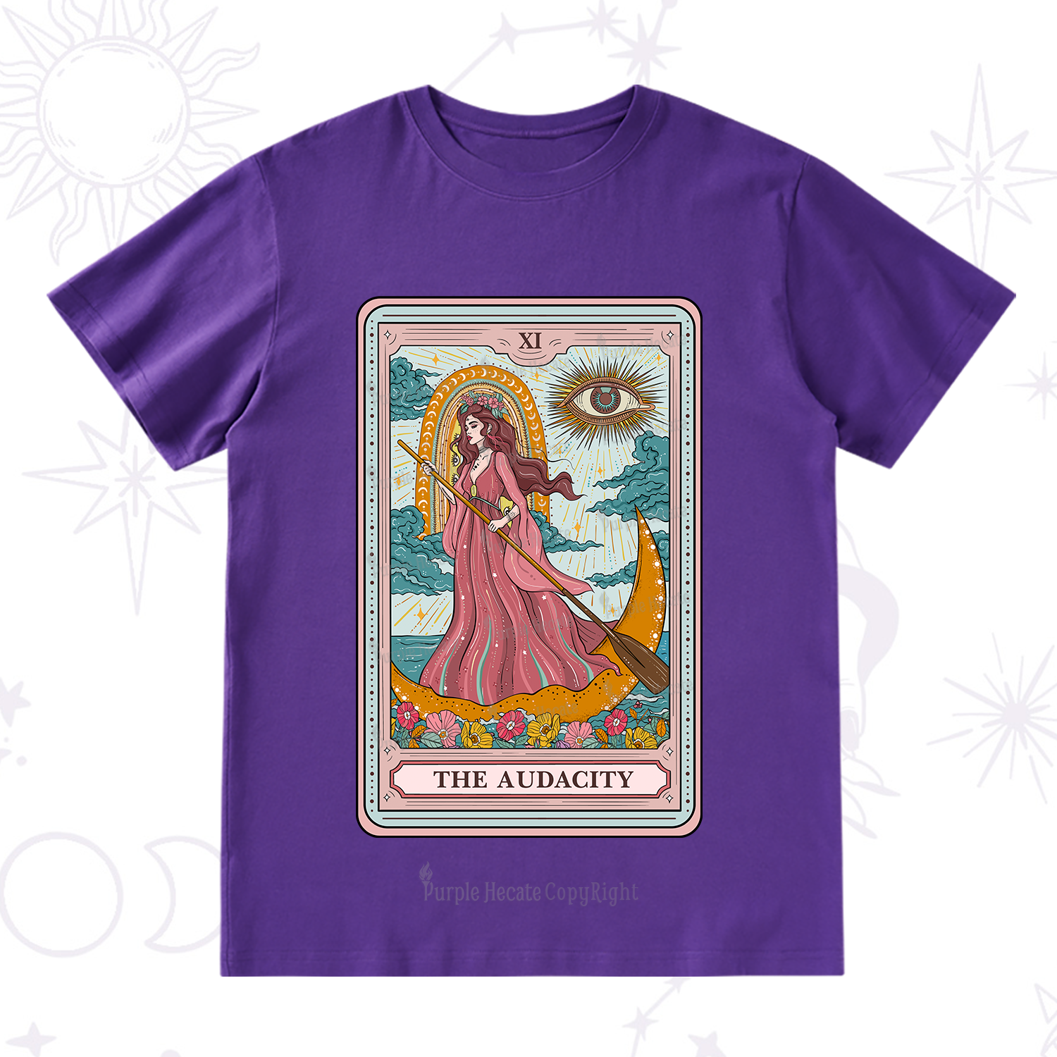 Purplehecate The Audacity Goddess Tarot T-Shirt