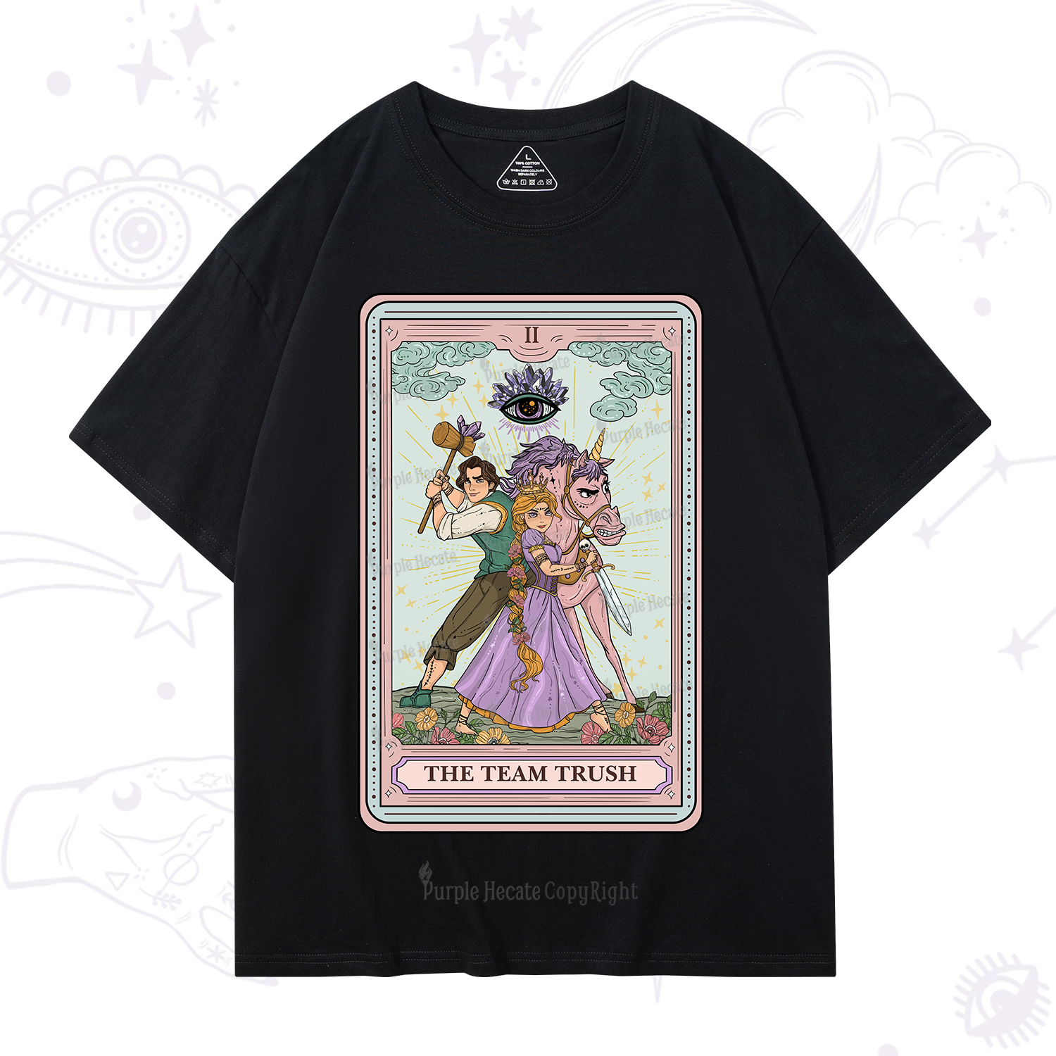 Purplehecate The Team Trush Tarot Card T-Shirt