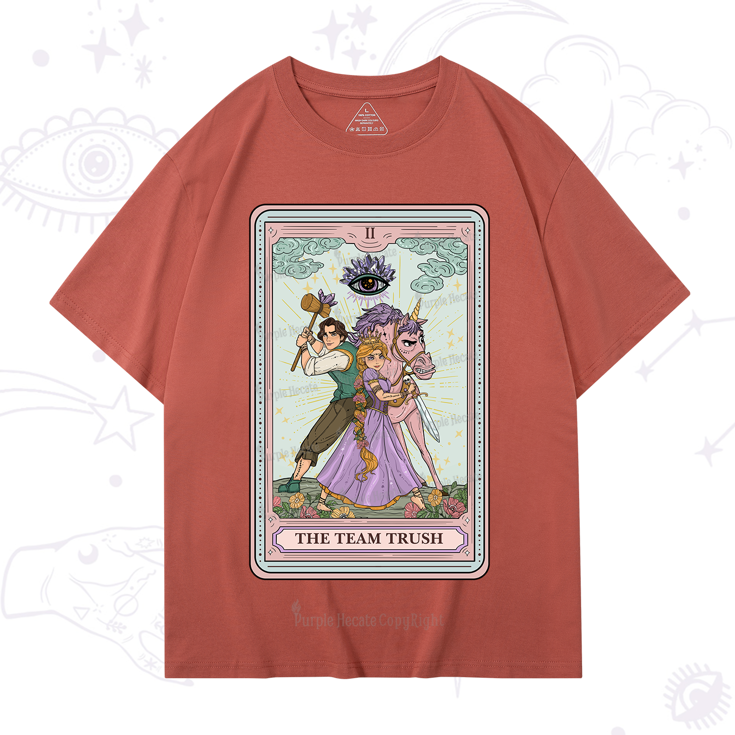 Purplehecate The Team Trush Tarot Card T-Shirt