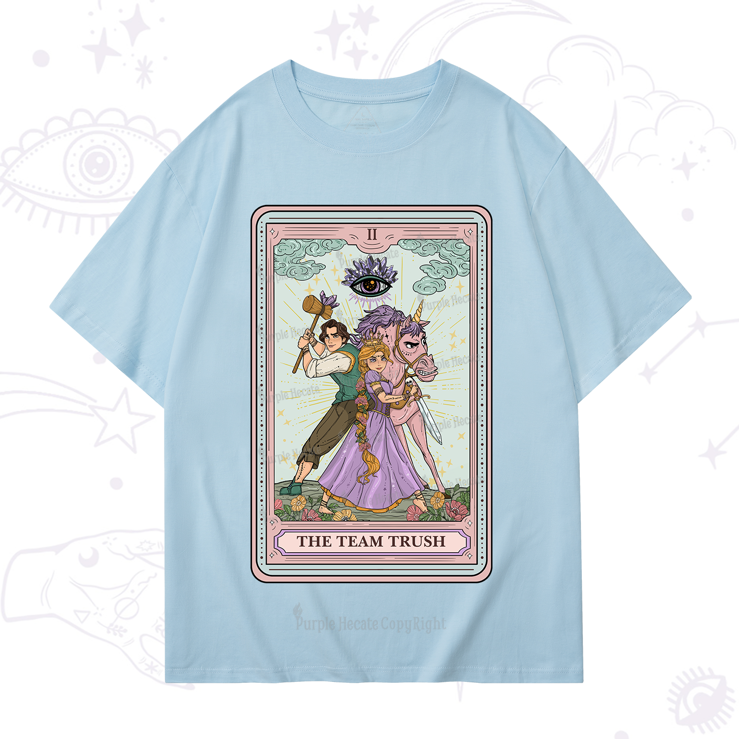 Purplehecate The Team Trush Tarot Card T-Shirt