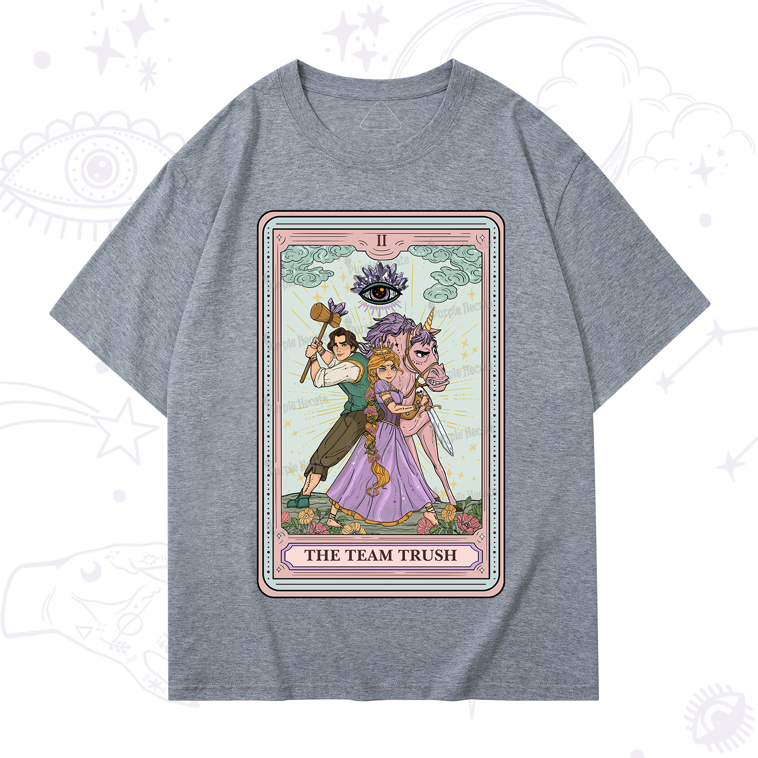 Purplehecate The Team Trush Tarot Card T-Shirt