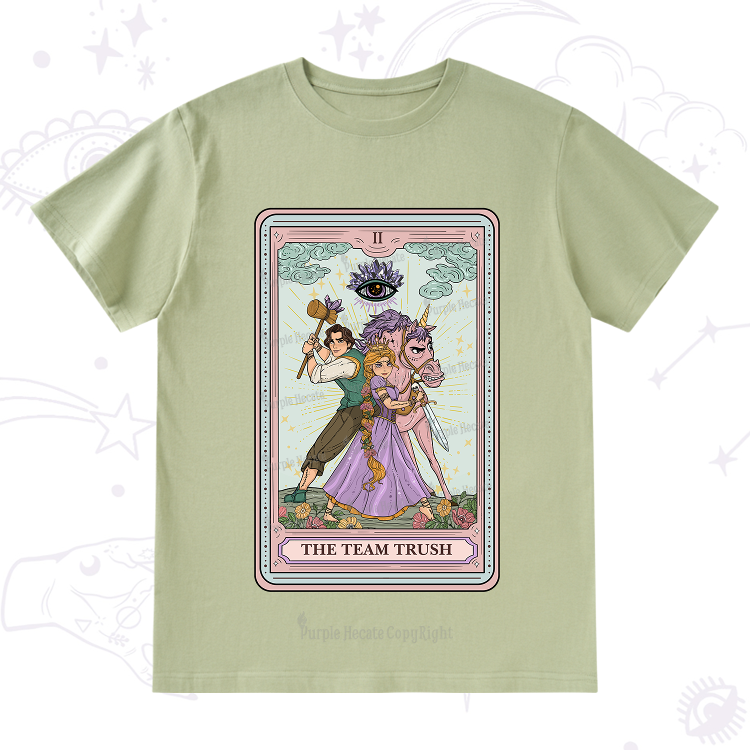 Purplehecate The Team Trush Tarot Card T-Shirt