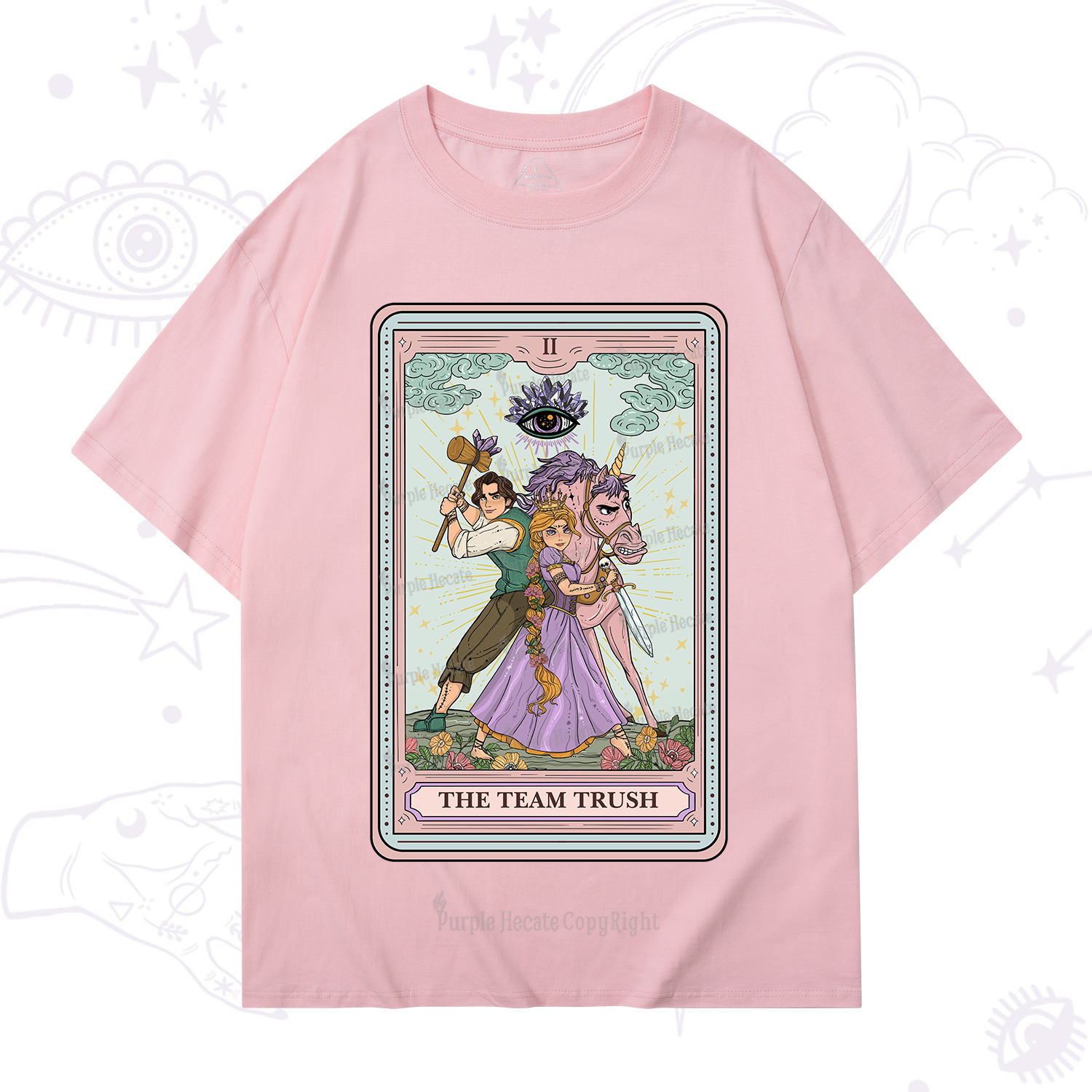 Purplehecate The Team Trush Tarot Card T-Shirt