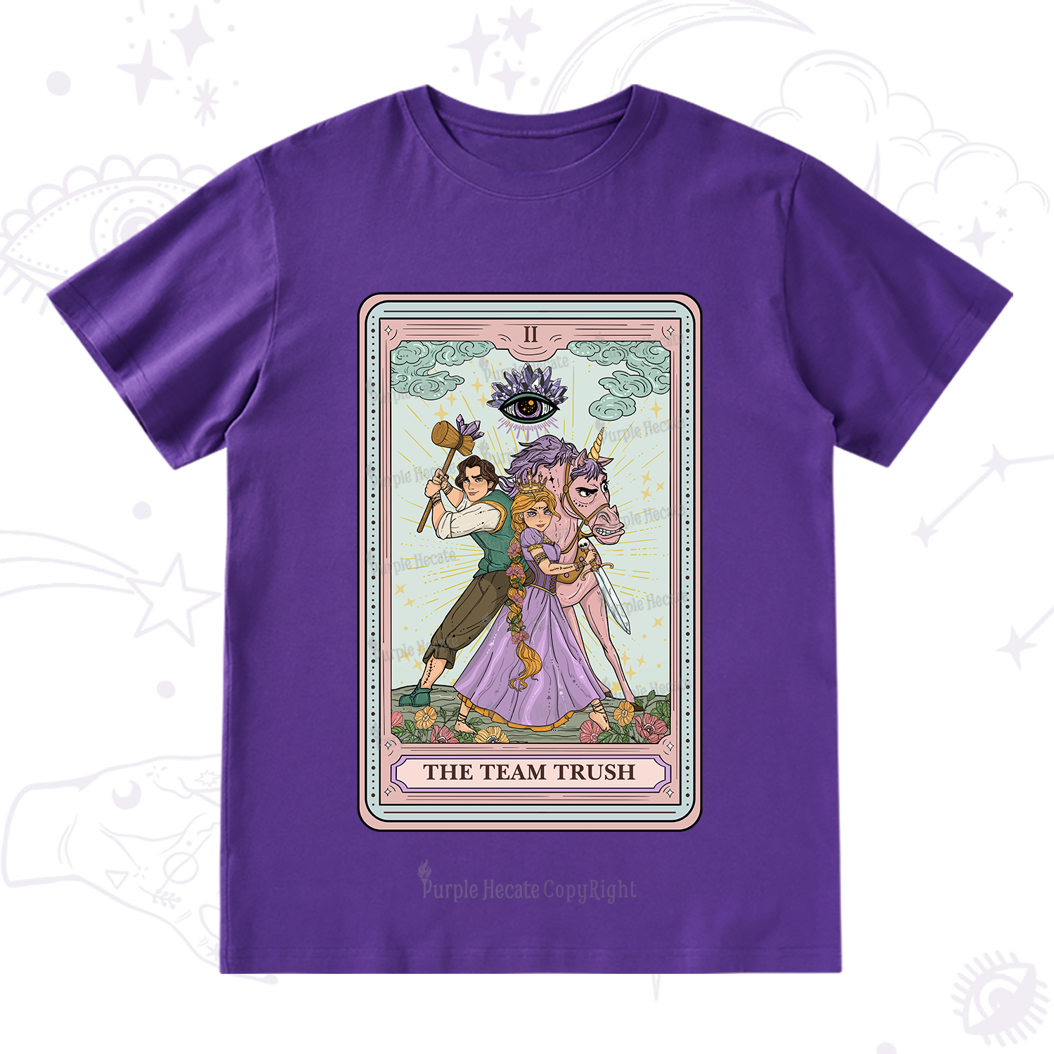 Purplehecate The Team Trush Tarot Card T-Shirt