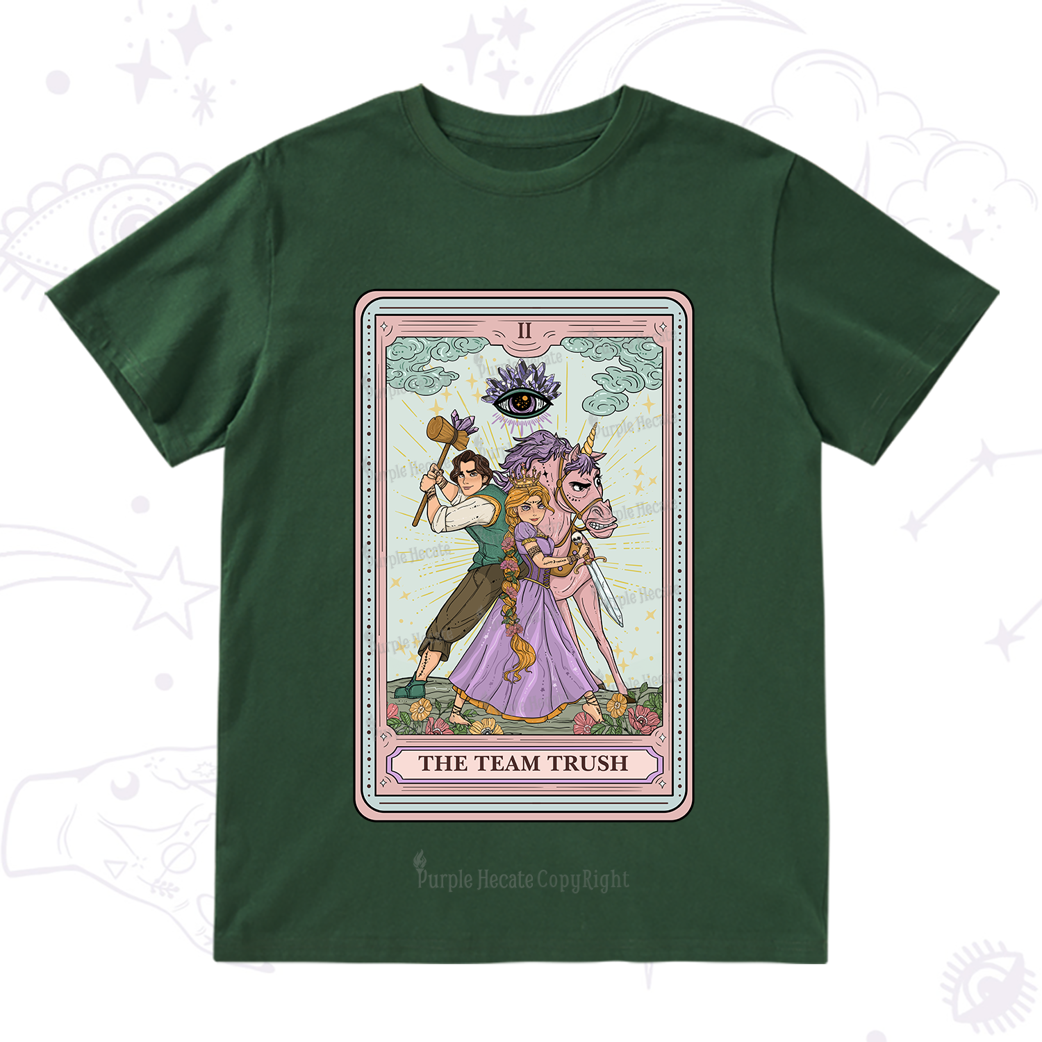 Purplehecate The Team Trush Tarot Card T-Shirt
