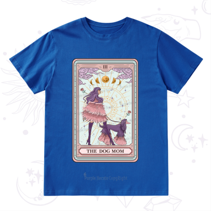 Purplehecate The Fashionable Dog Mom Tarot Card T-Shirt