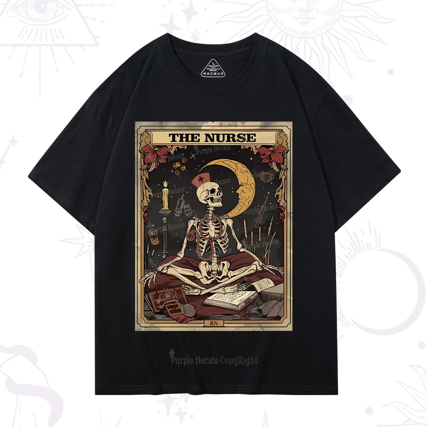 Purplehecate The Nurse Tarot Card T-Shirt