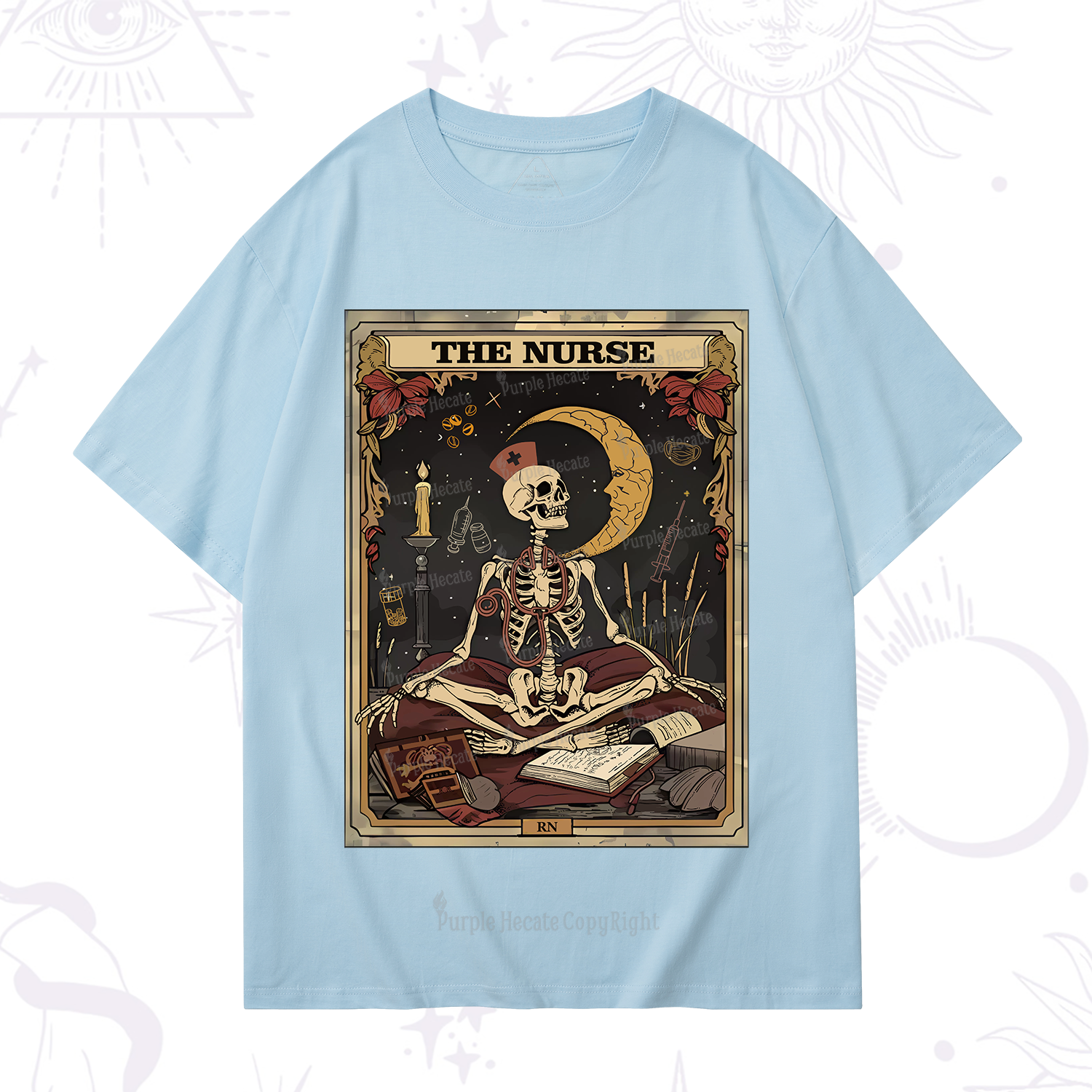 Purplehecate The Nurse Tarot Card T-Shirt
