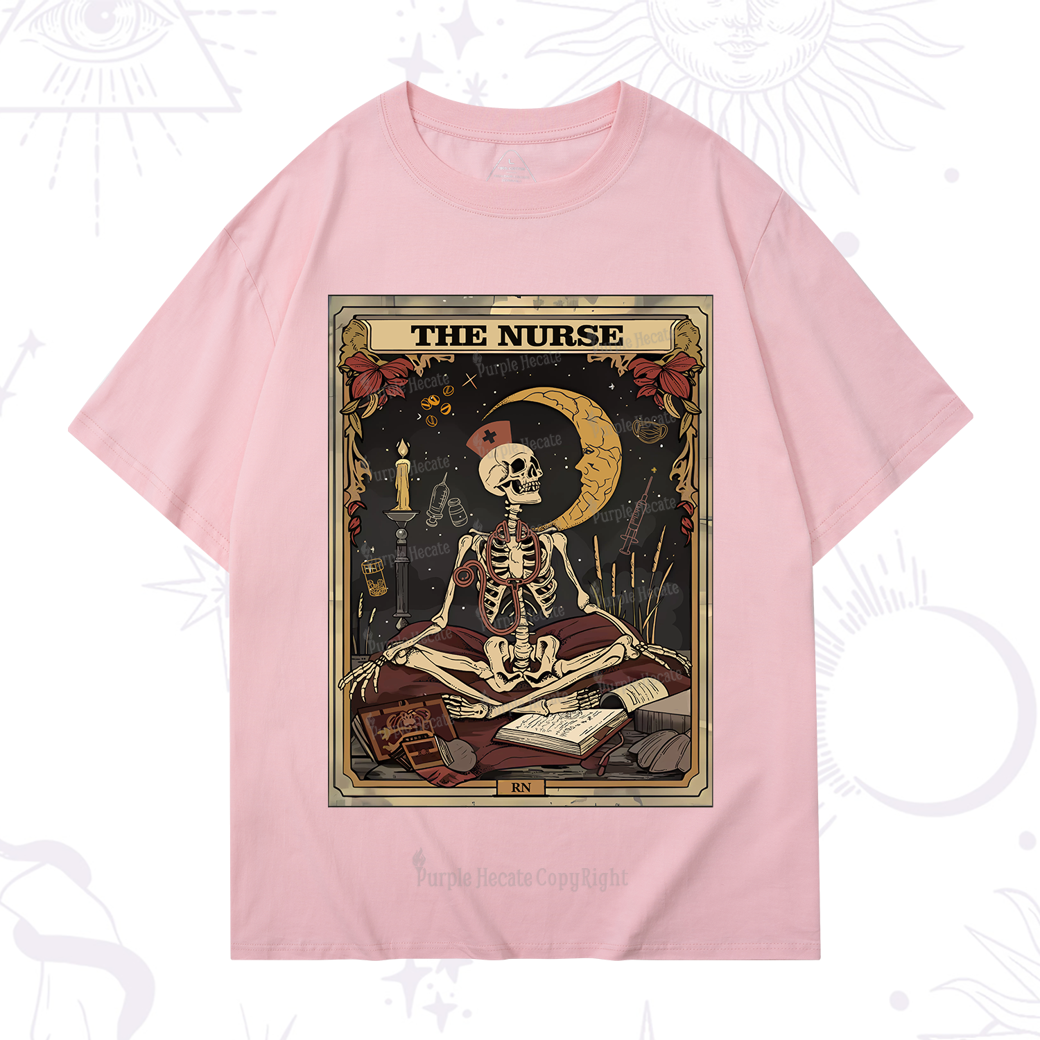 Purplehecate The Nurse Tarot Card T-Shirt