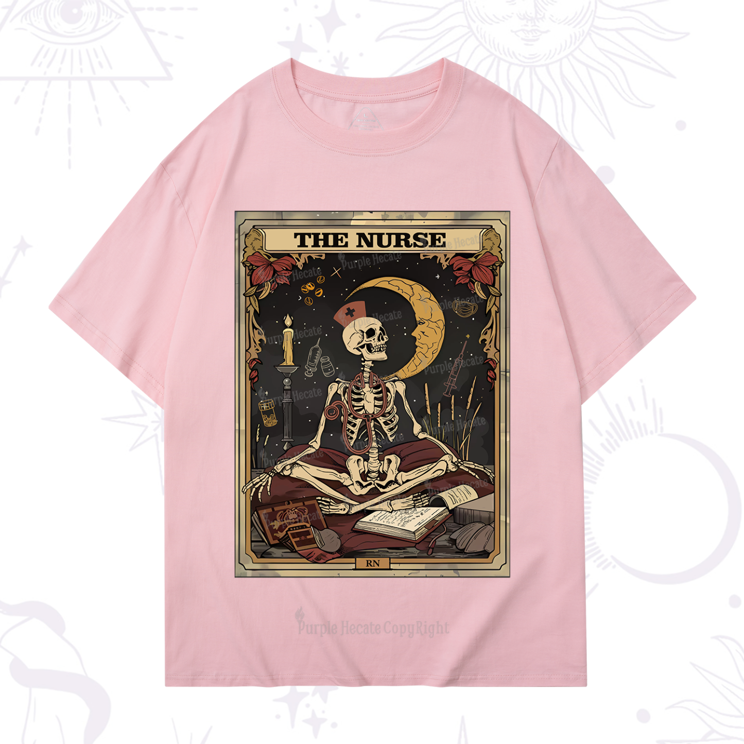 Purplehecate The Nurse Tarot Card T-Shirt