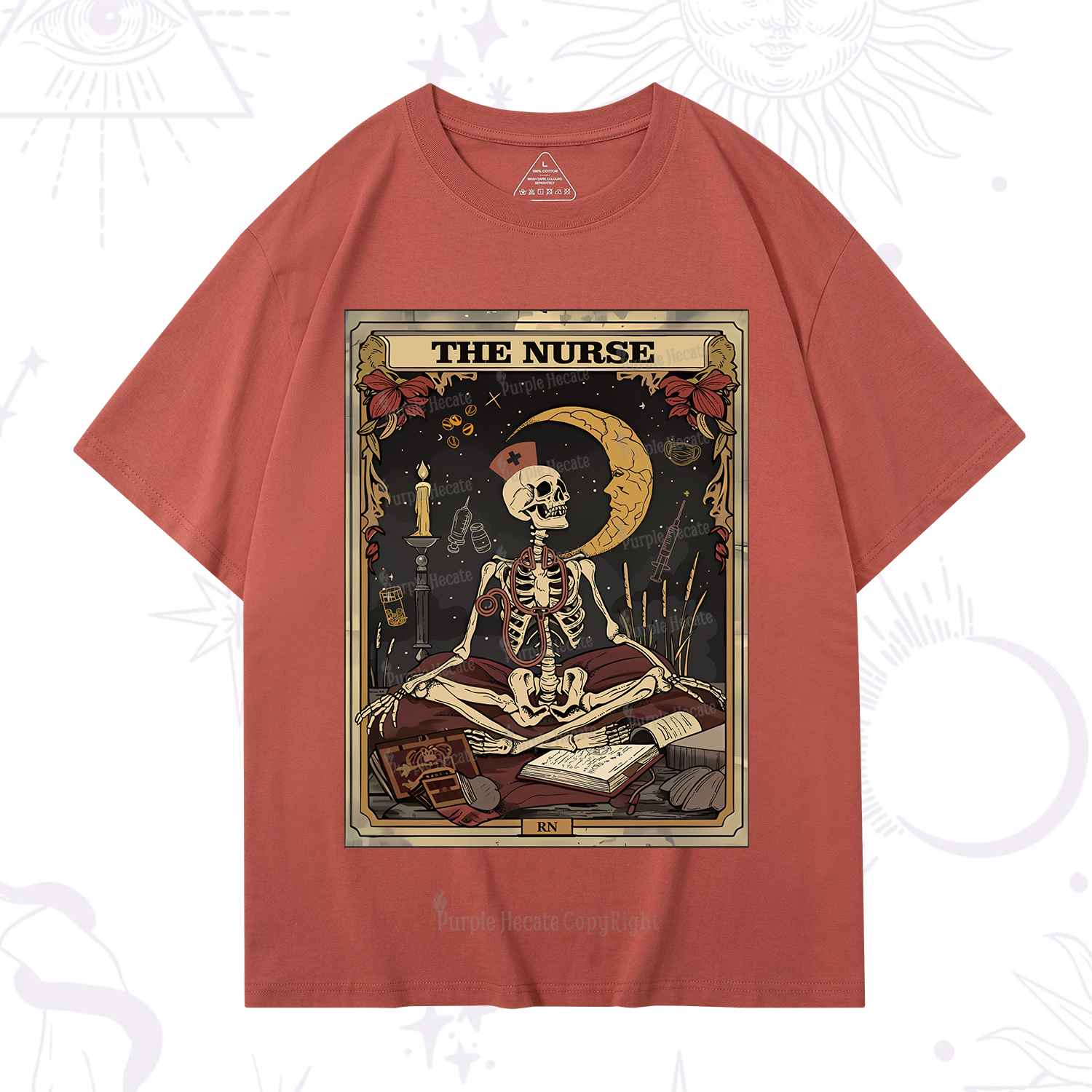 Purplehecate The Nurse Tarot Card T-Shirt