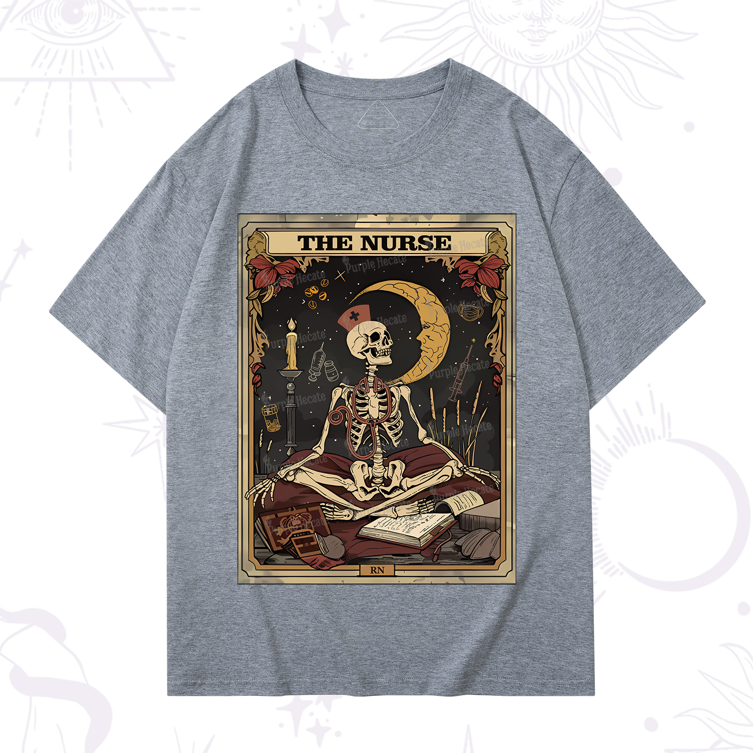 Purplehecate The Nurse Tarot Card T-Shirt