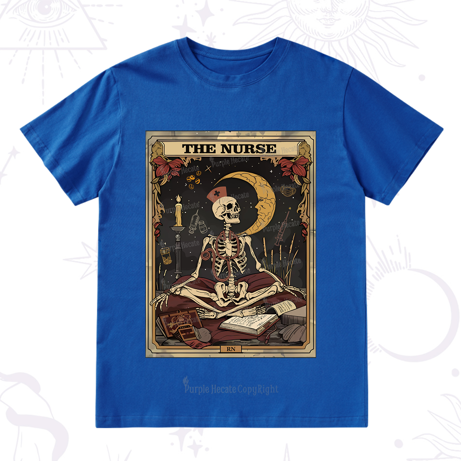 Purplehecate The Nurse Tarot Card T-Shirt