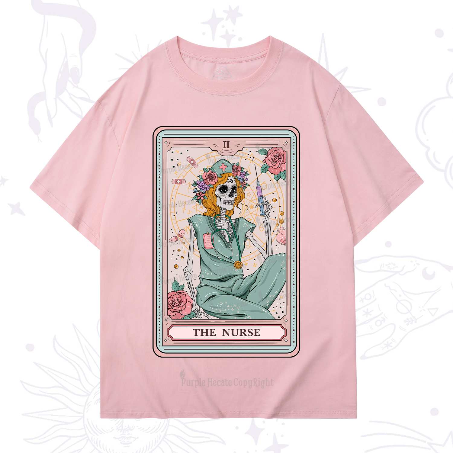 Purplehecate The Nurse Tarot Card T-Shirt