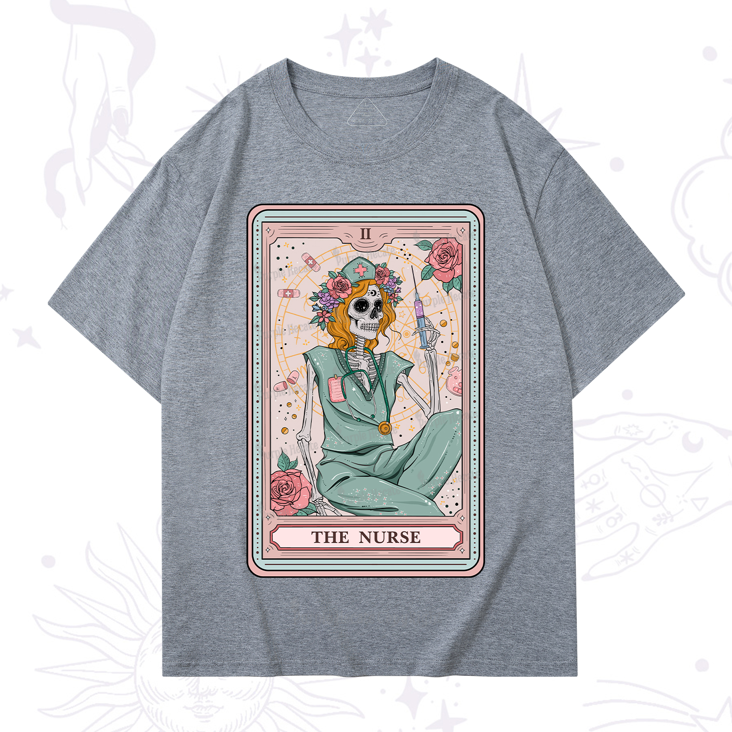 Purplehecate The Nurse Tarot Card T-Shirt