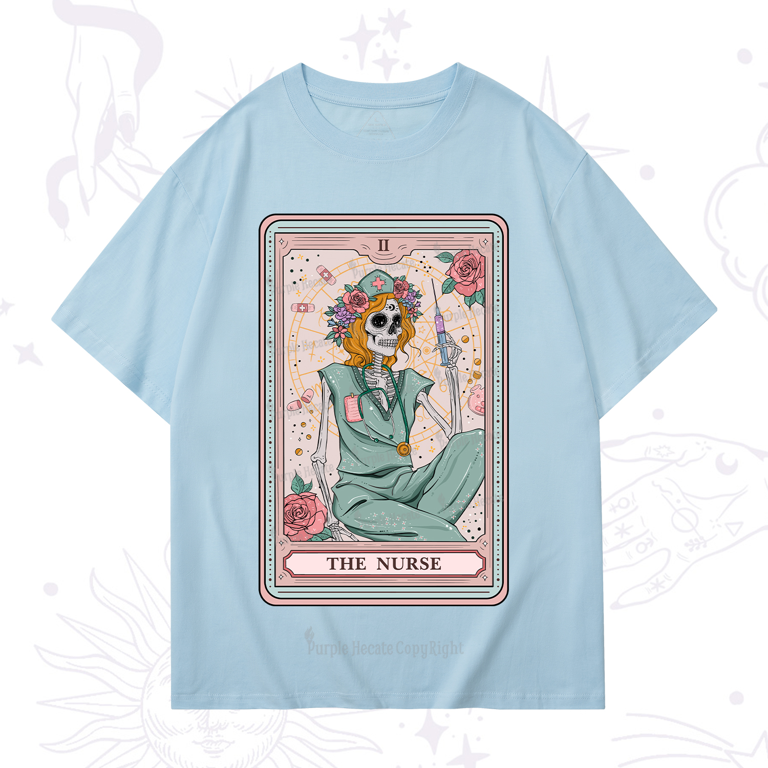 Purplehecate The Nurse Tarot Card T-Shirt