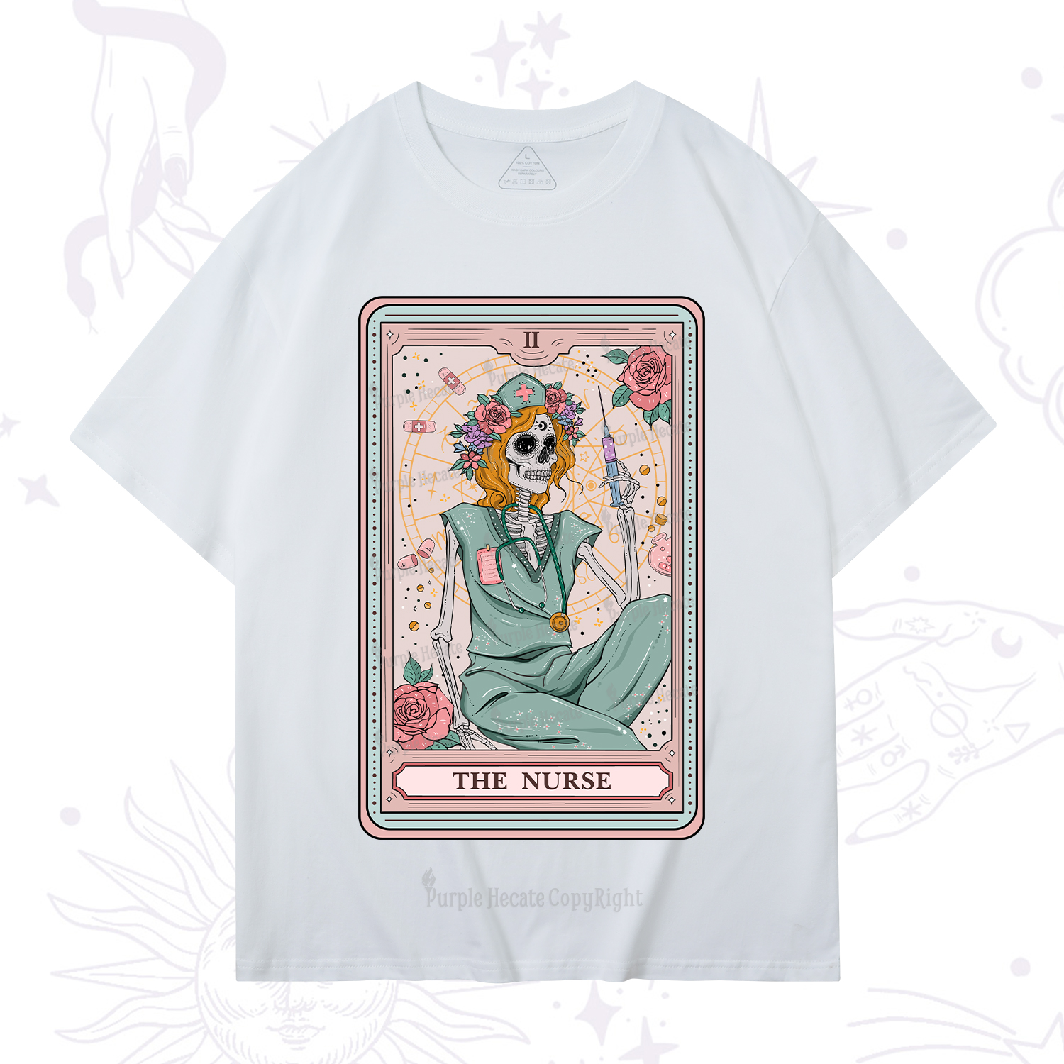 Purplehecate The Nurse Tarot Card T-Shirt