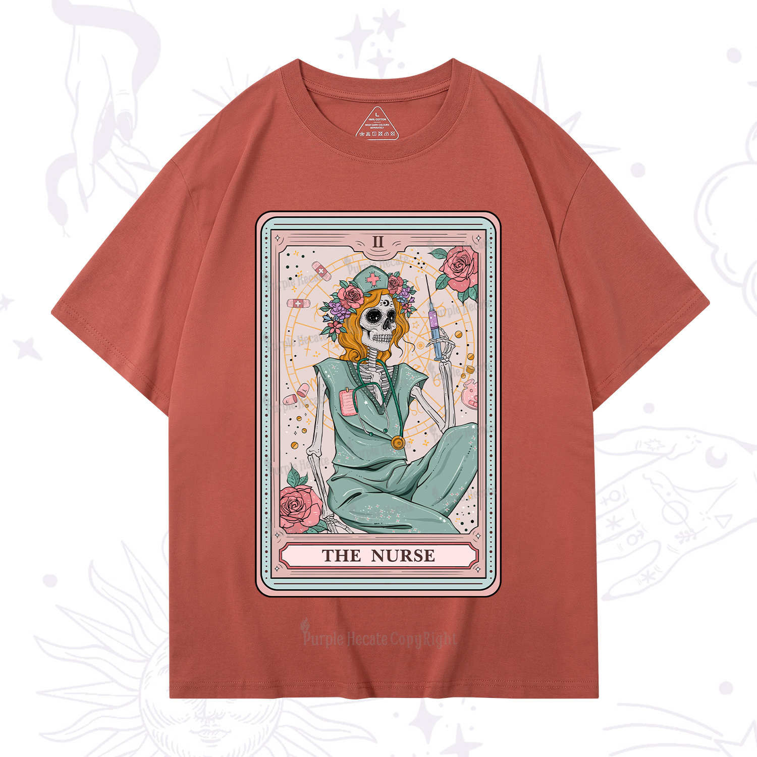 Purplehecate The Nurse Tarot Card T-Shirt