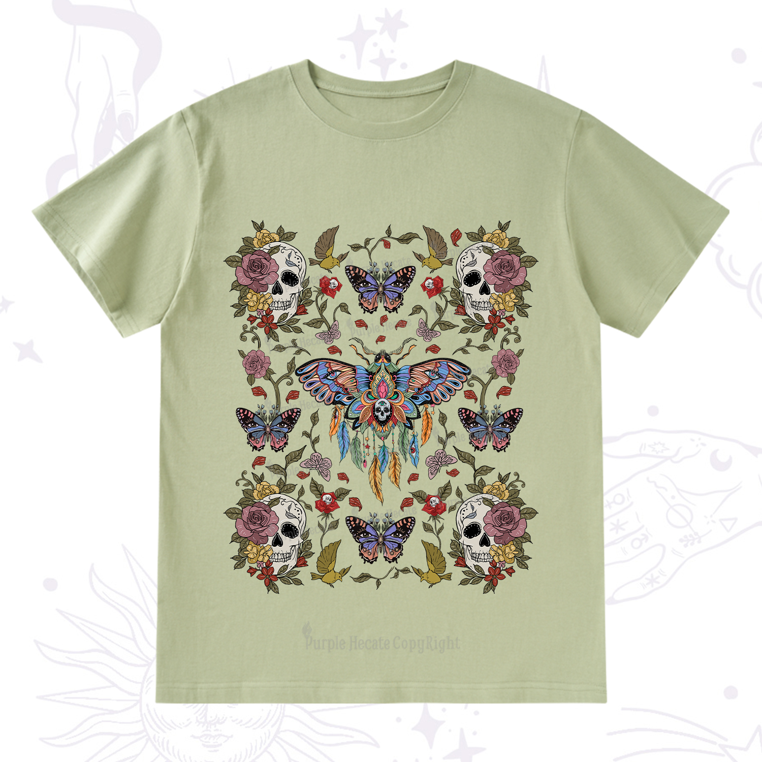 Purplehecate Moths Dancing T-Shirt