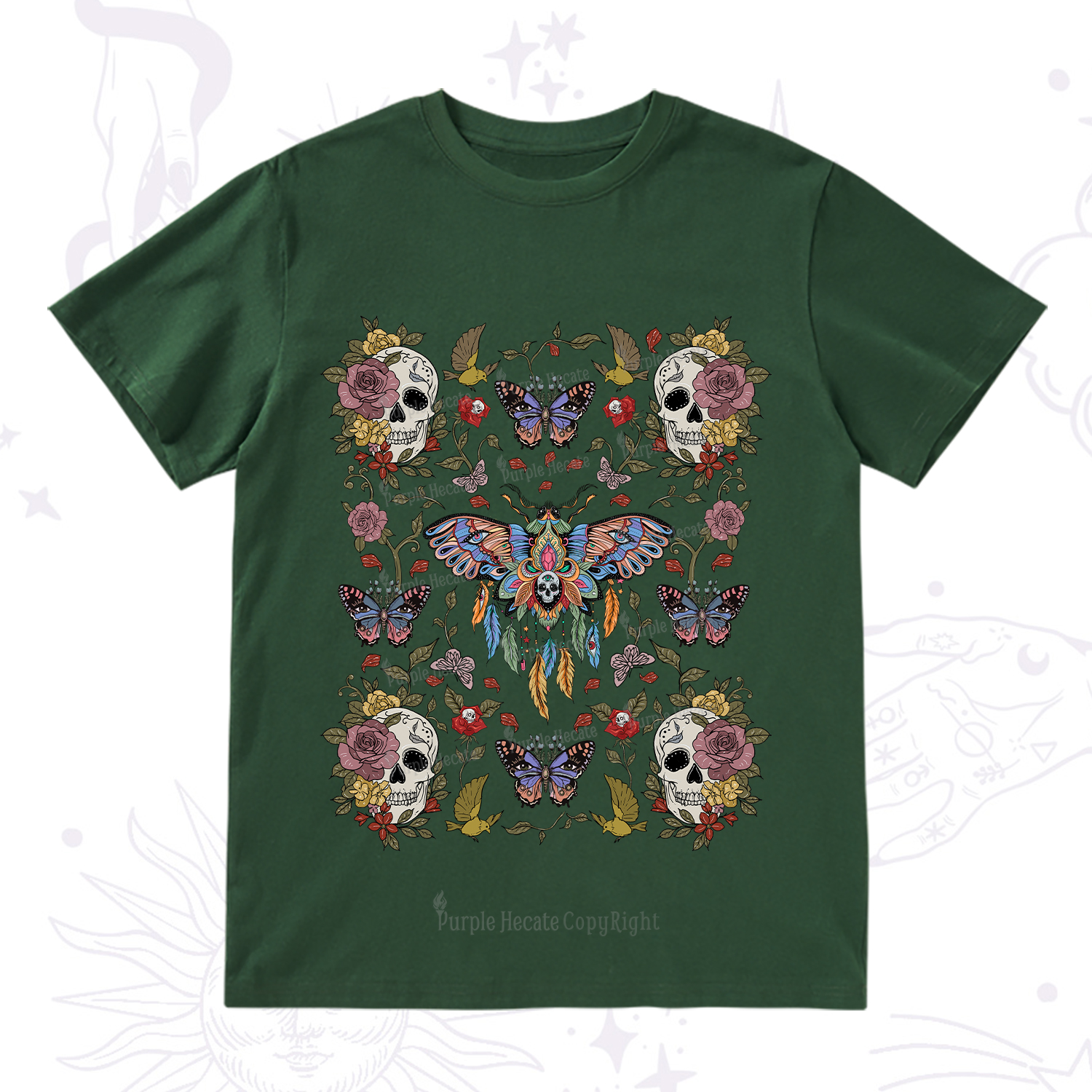 Purplehecate Moths Dancing T-Shirt