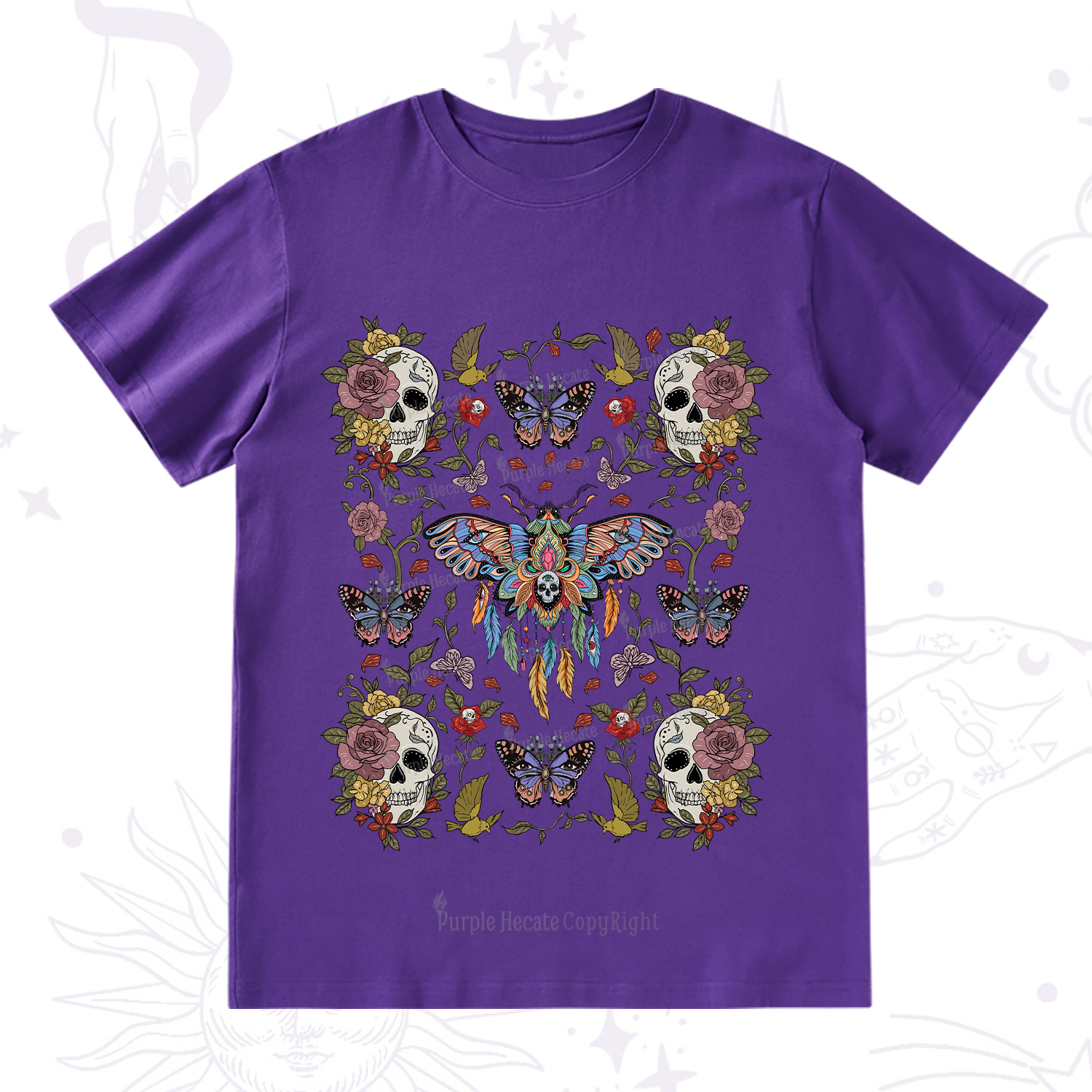 Purplehecate Moths Dancing T-Shirt