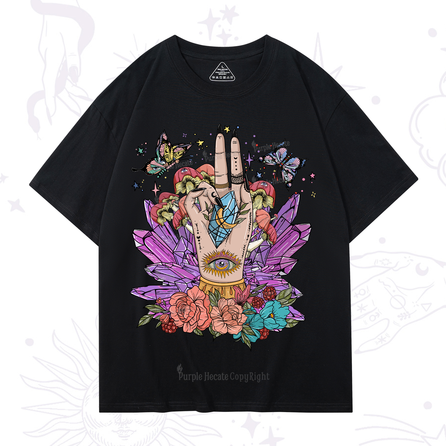 Purplehecate Mystic Crystal Divination T-Shirt