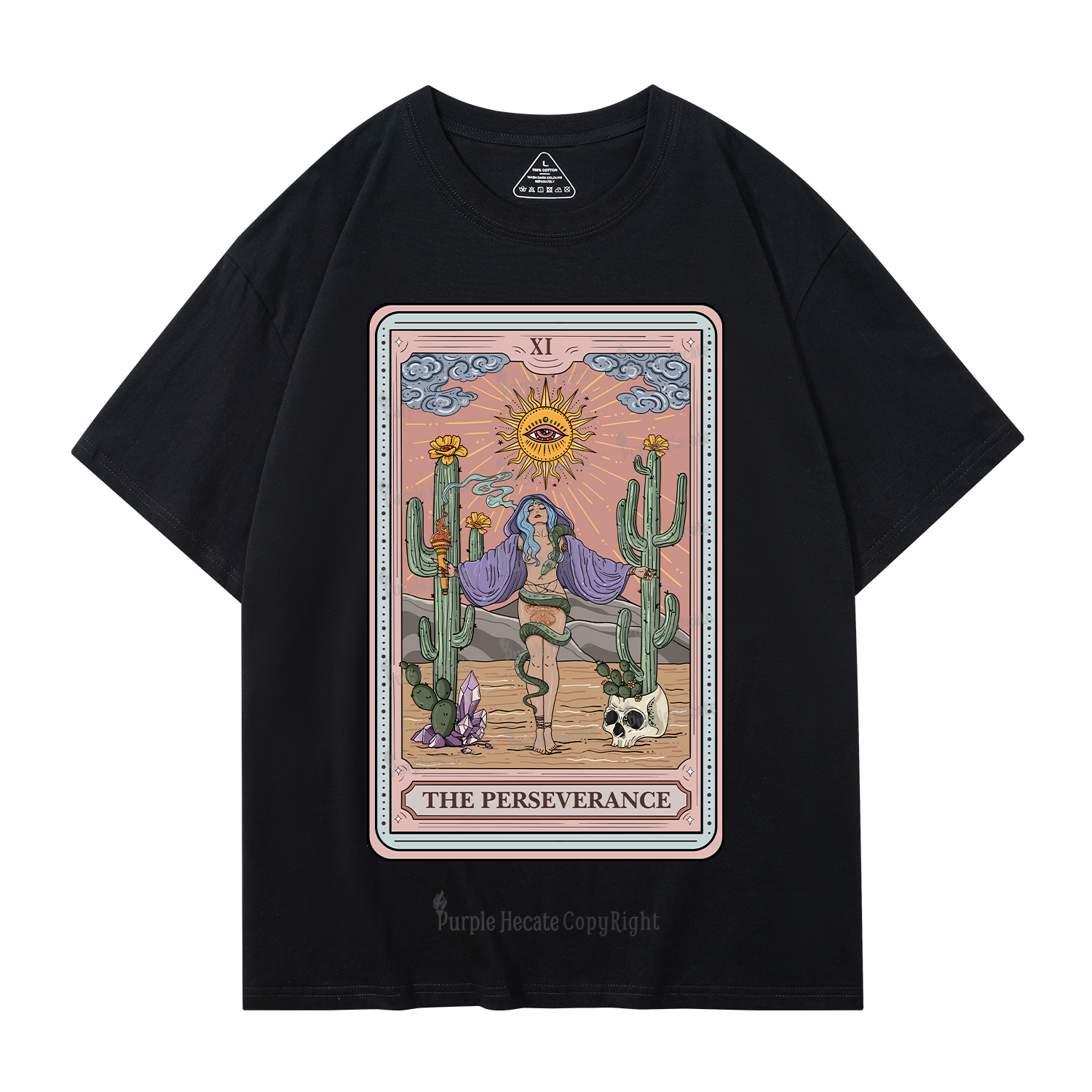 Purplehecate The Perseverance Tarot Card T-Shirt